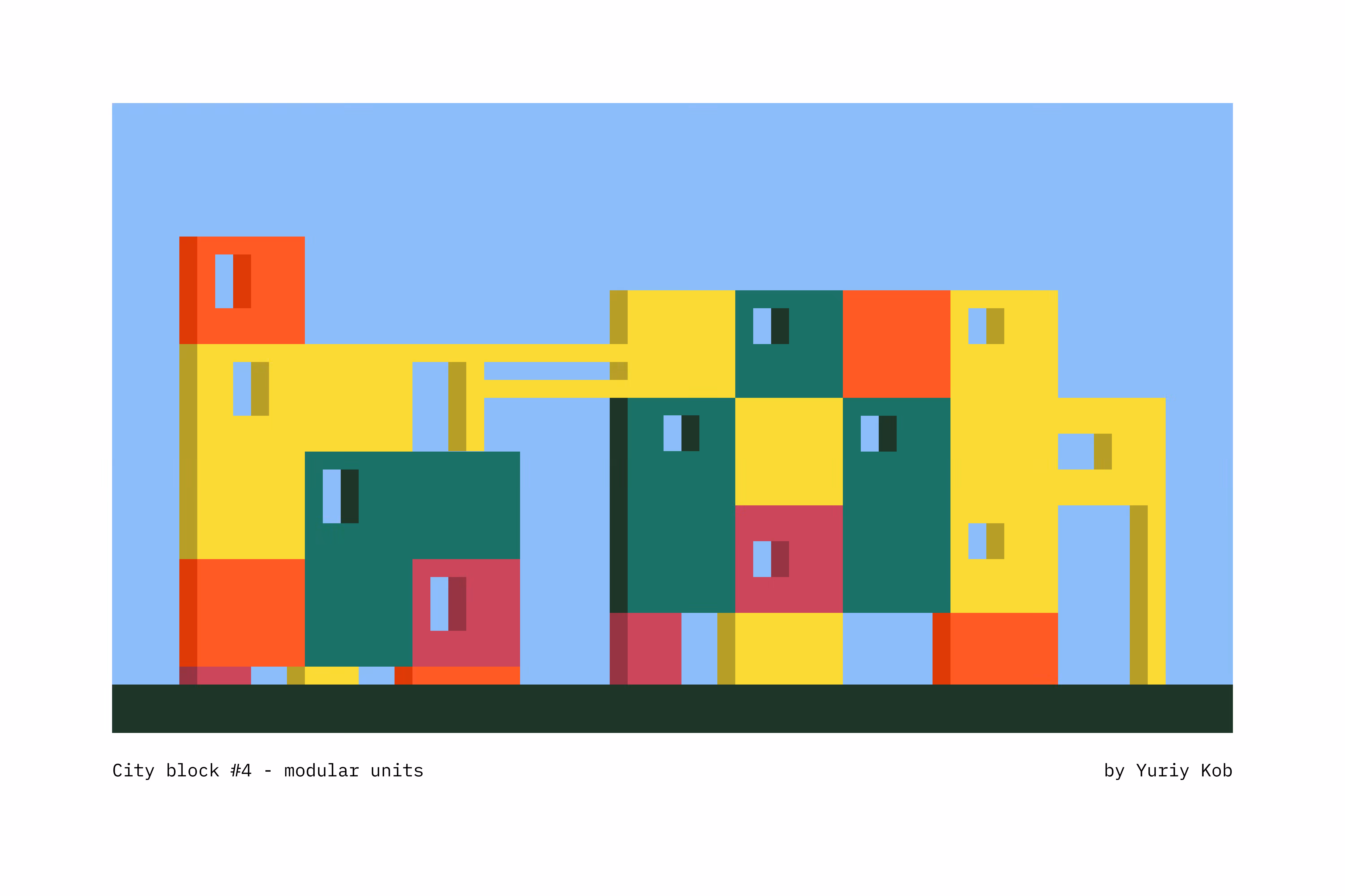 City block #4 - modular units