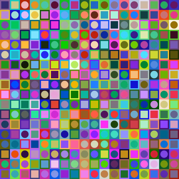 Square Dot Composition #166