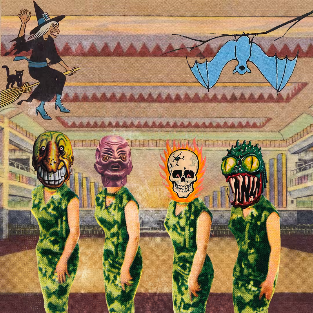 CollagePunks: Collage Punk #11 - Monster Quartet