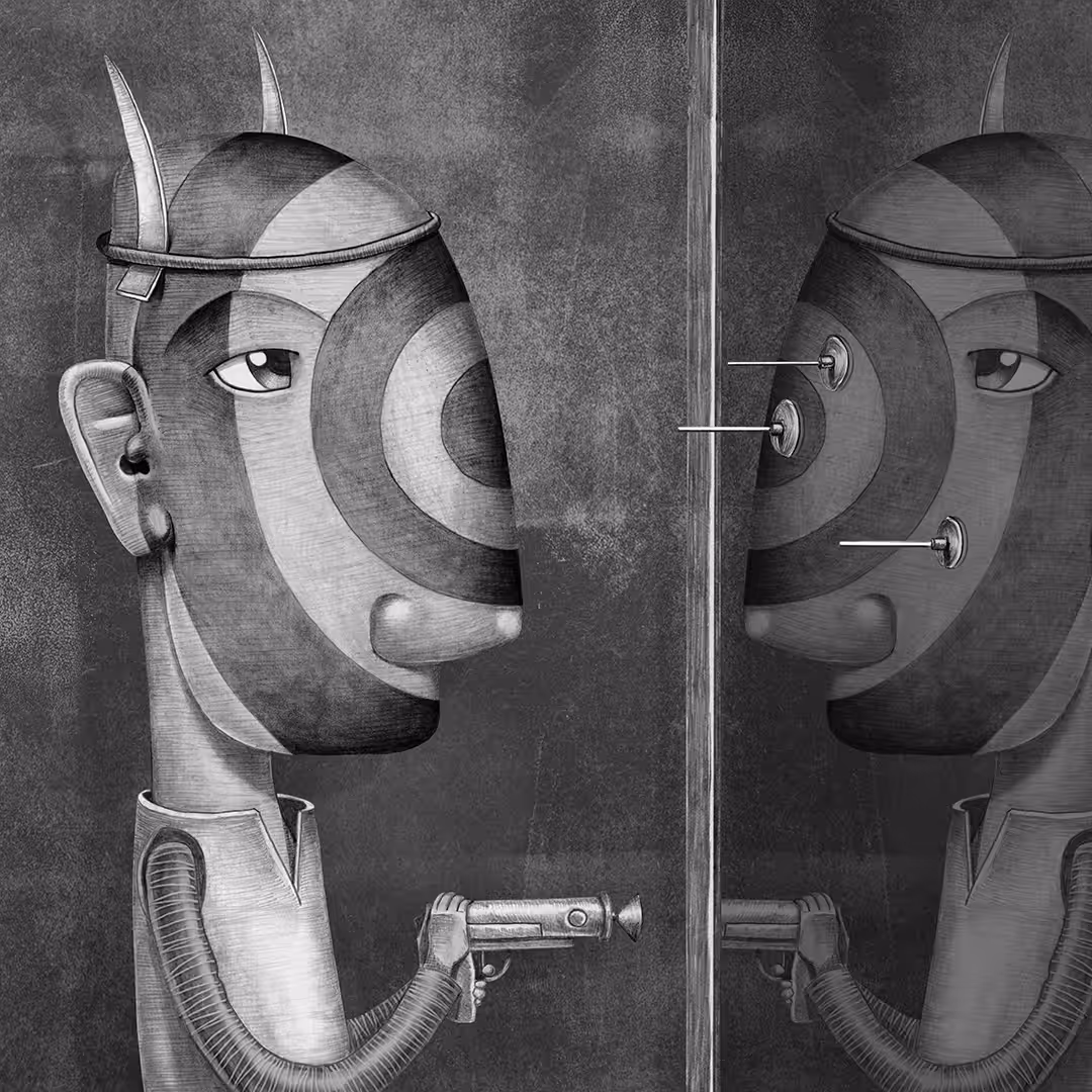 SELF SHOT grayscale