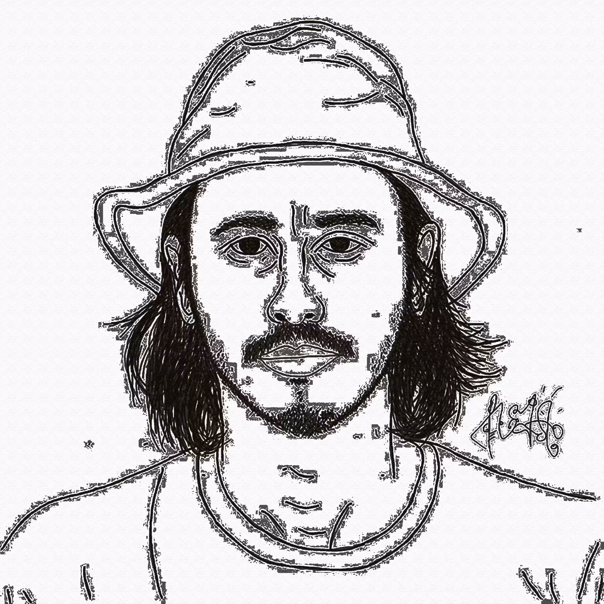 Scribble of Leo Romero's Face - OS