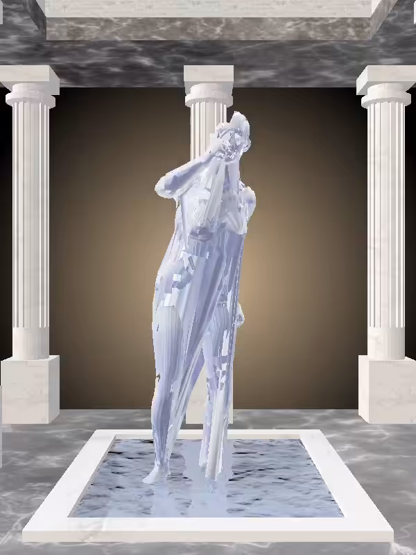 HeavenComputer: The Arguing Melted Blue Woman #14