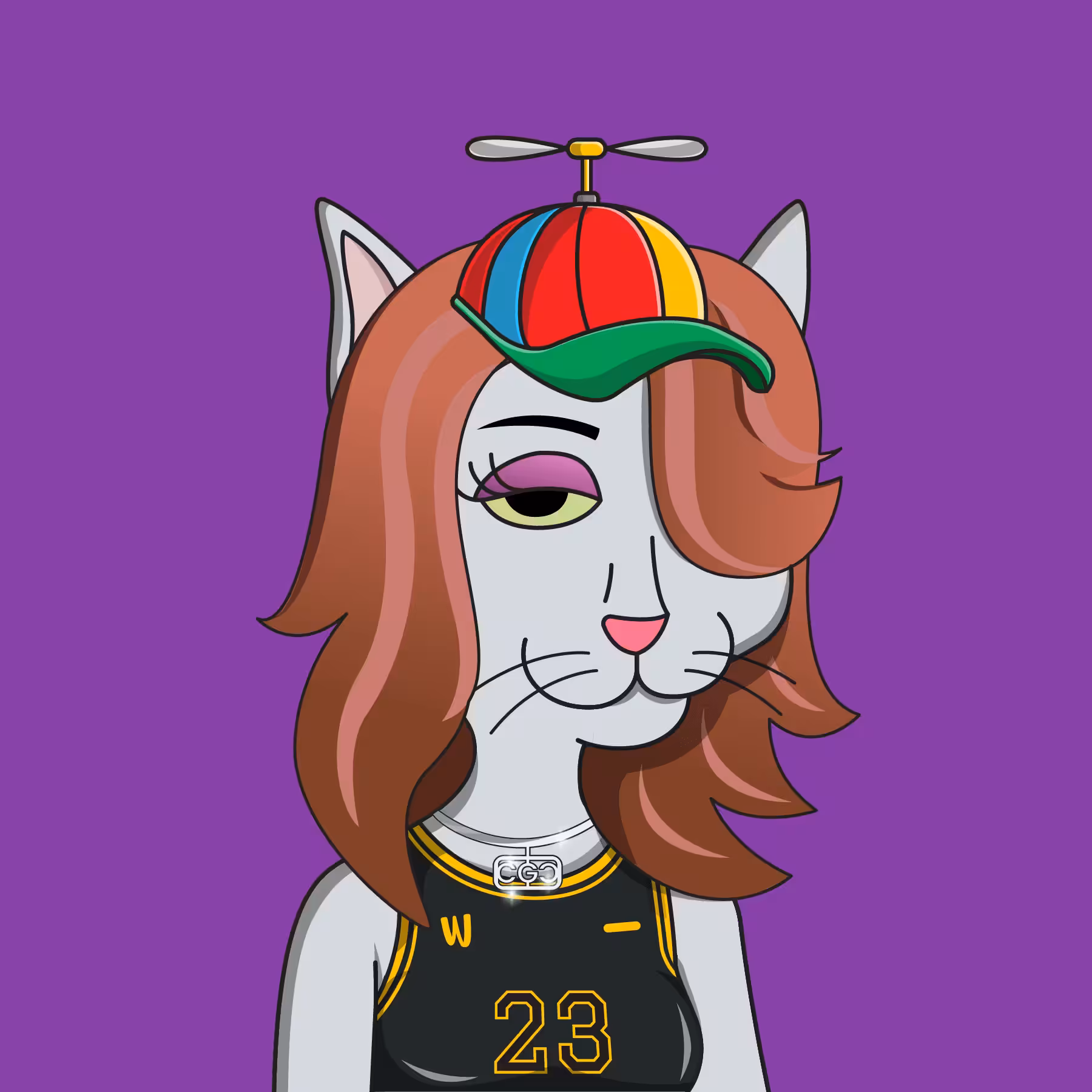 Girl Cat #208