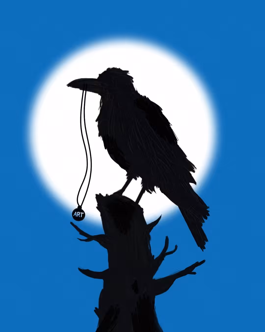 Art Of Abolfazl : Crow And Art Necklace 
