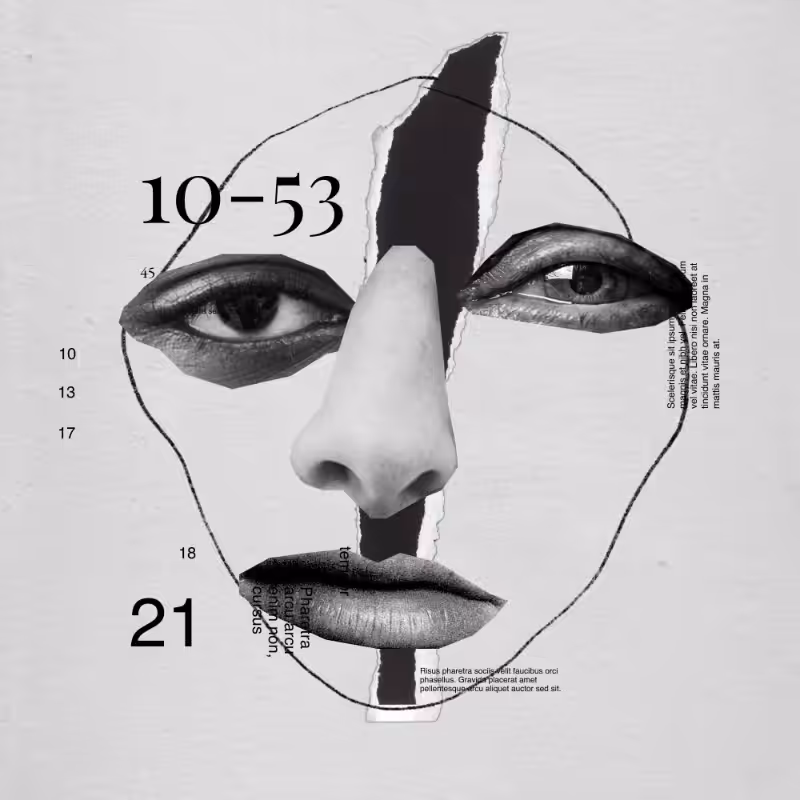 Collage faces #7