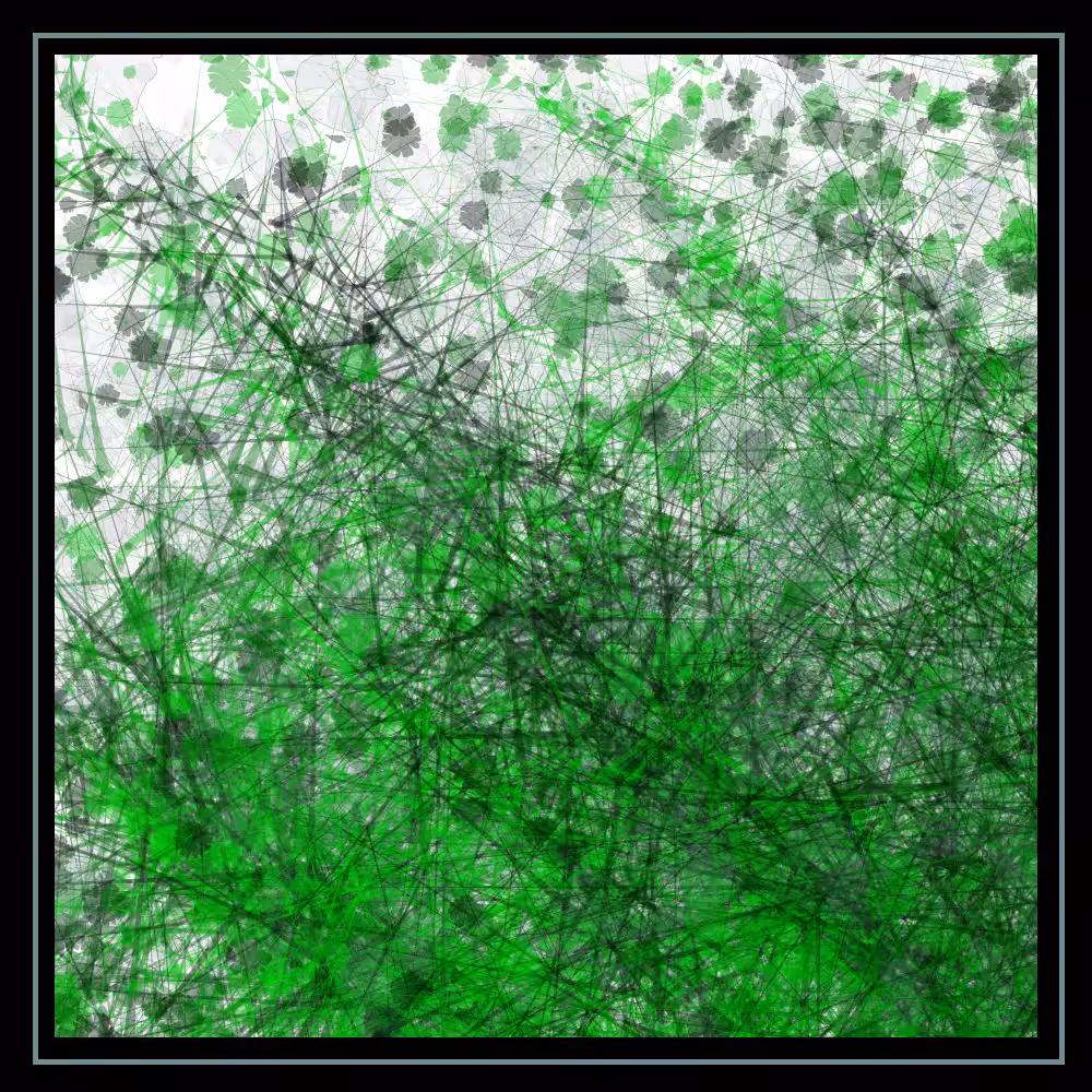 Abstract painting - vegetation #27
