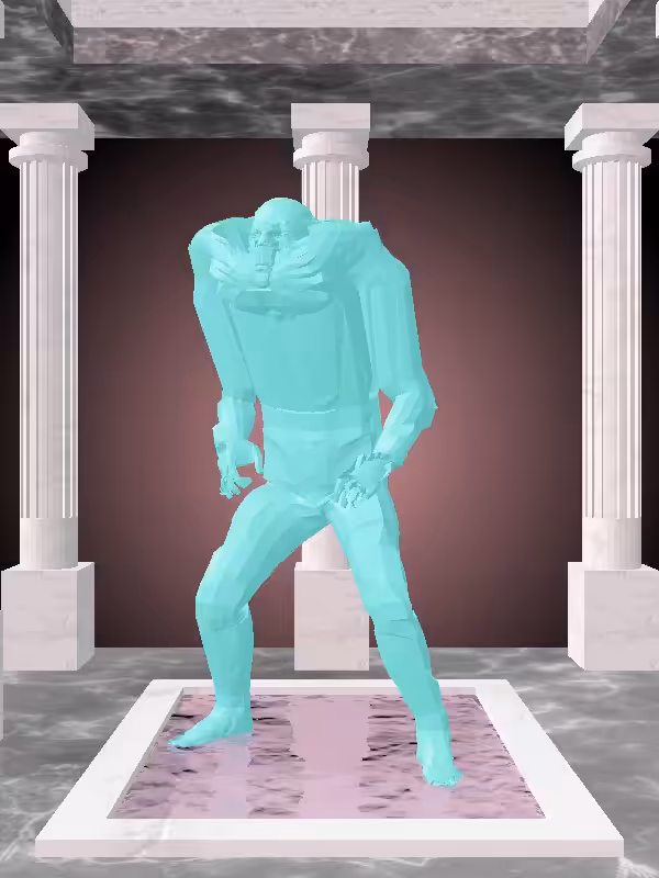 HeavenComputer: The Fragmented Kicking Minty Green Man #4764