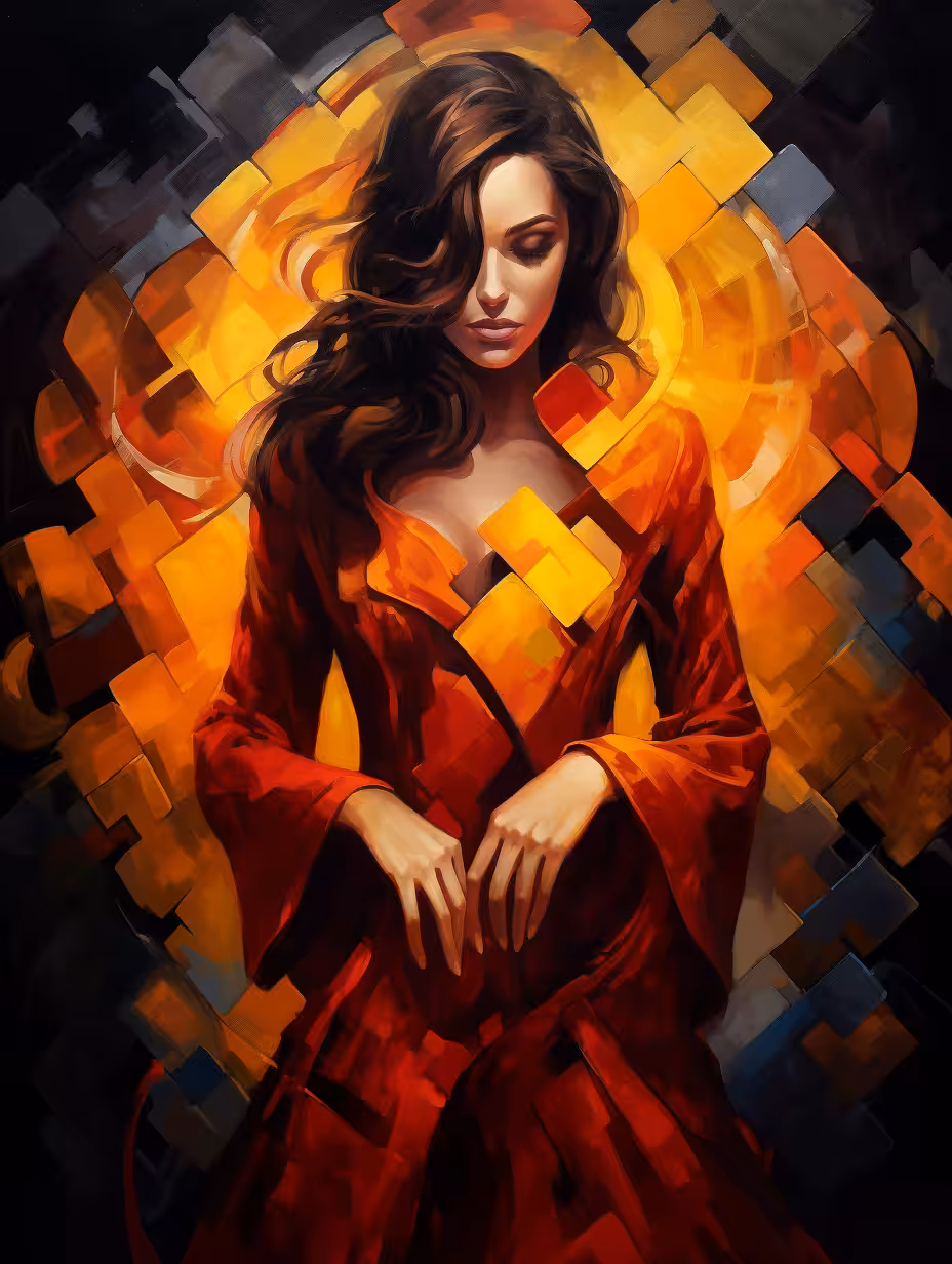 Puzzle woman