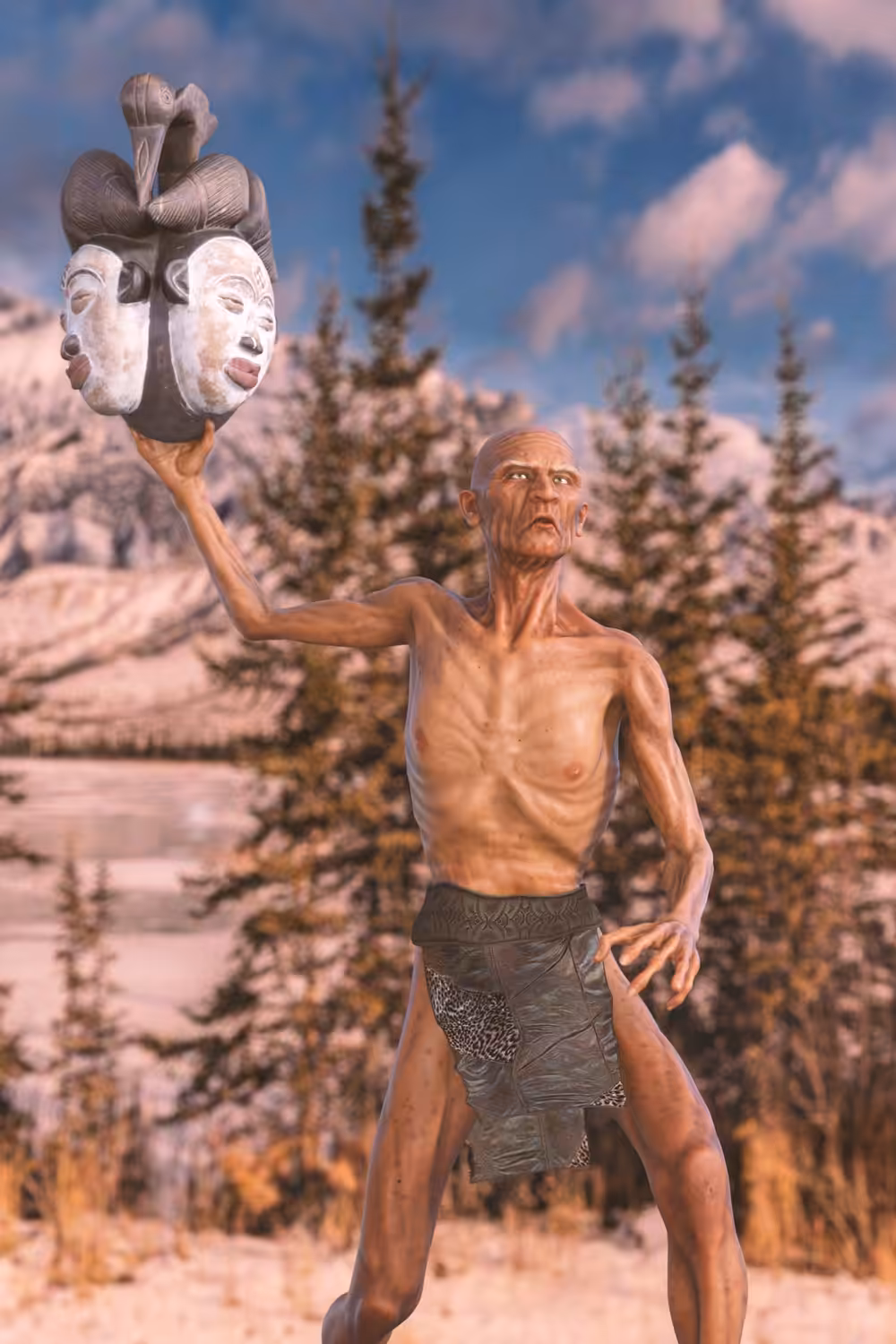Shaman with space mask (3 of 7)