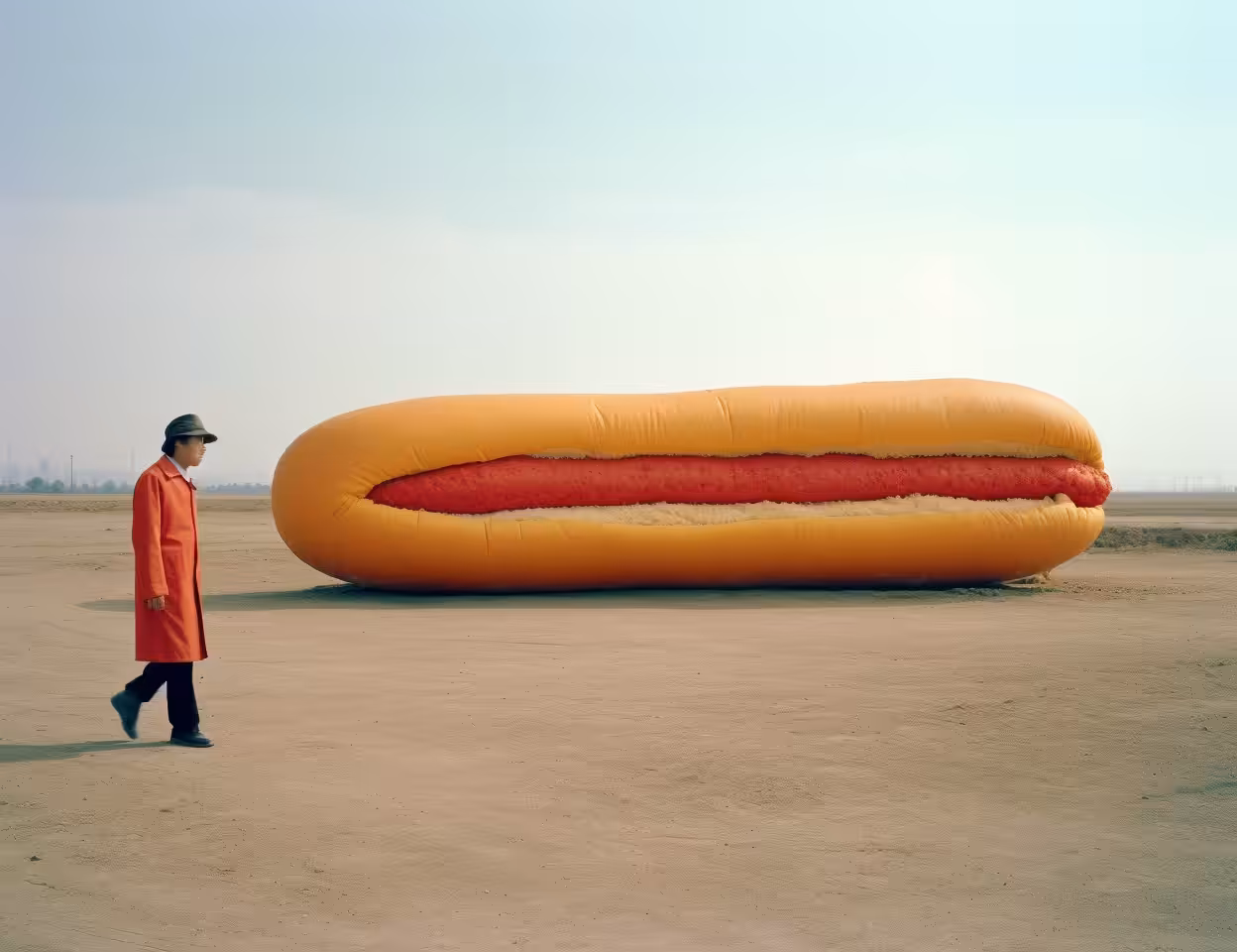Big Wiener on a Beach