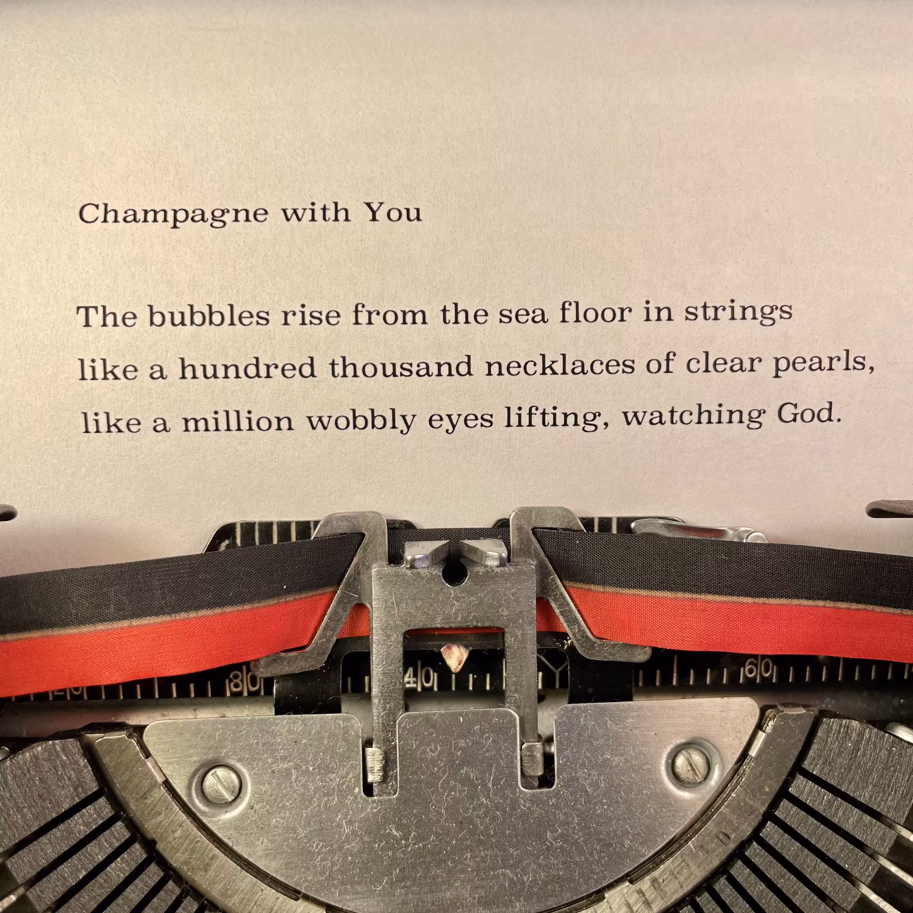 Love Poem Tercets: Champagne with You