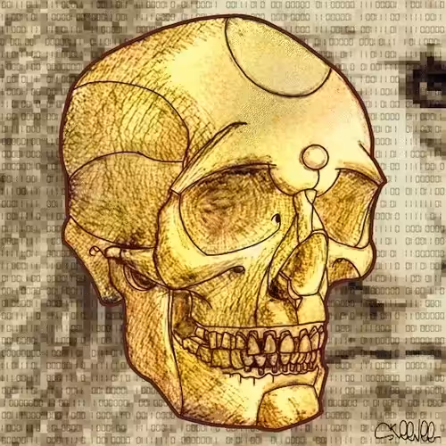 💀22 | binaryRefinery(daVinci) | Self Portrait(1/3)