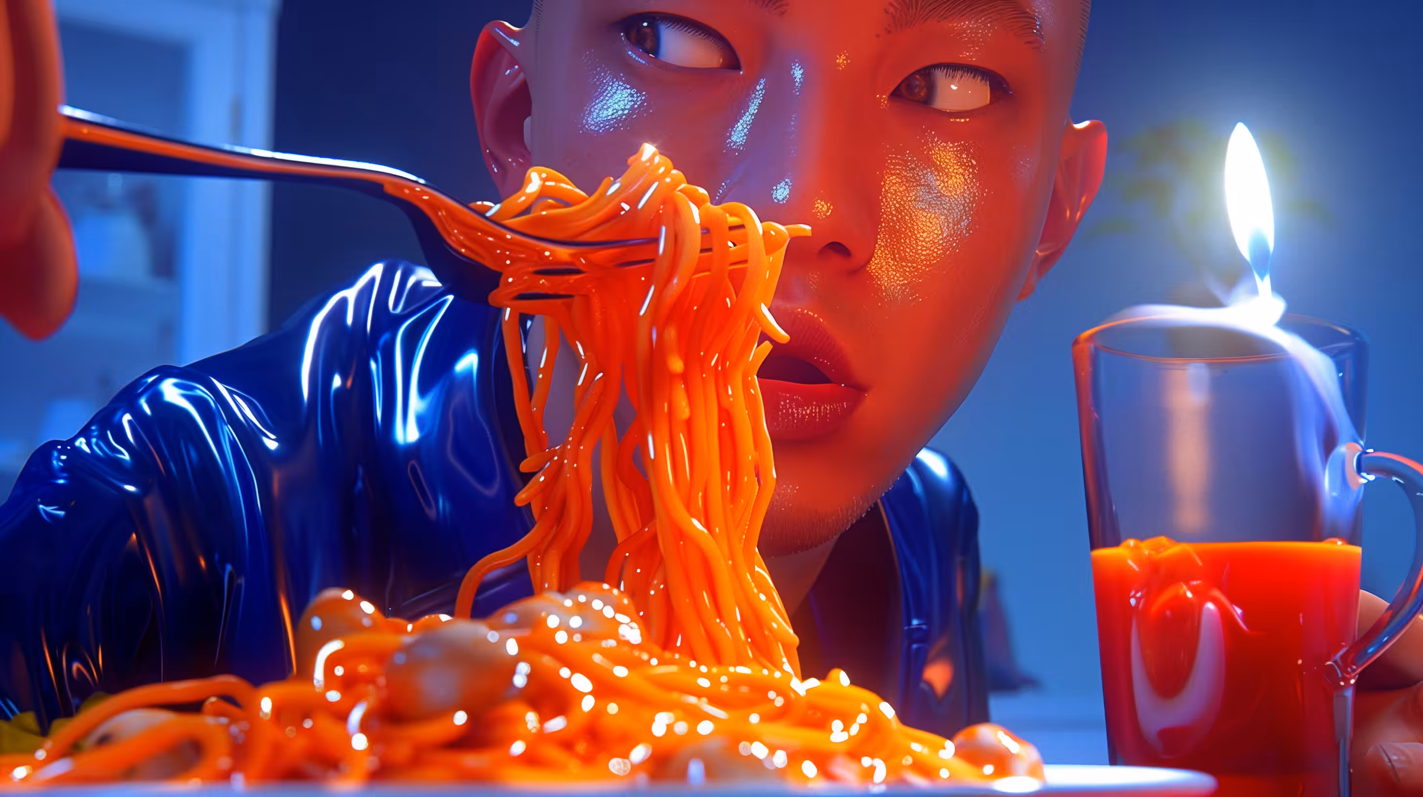 Flavor Notes: Spicy noodle mukbang