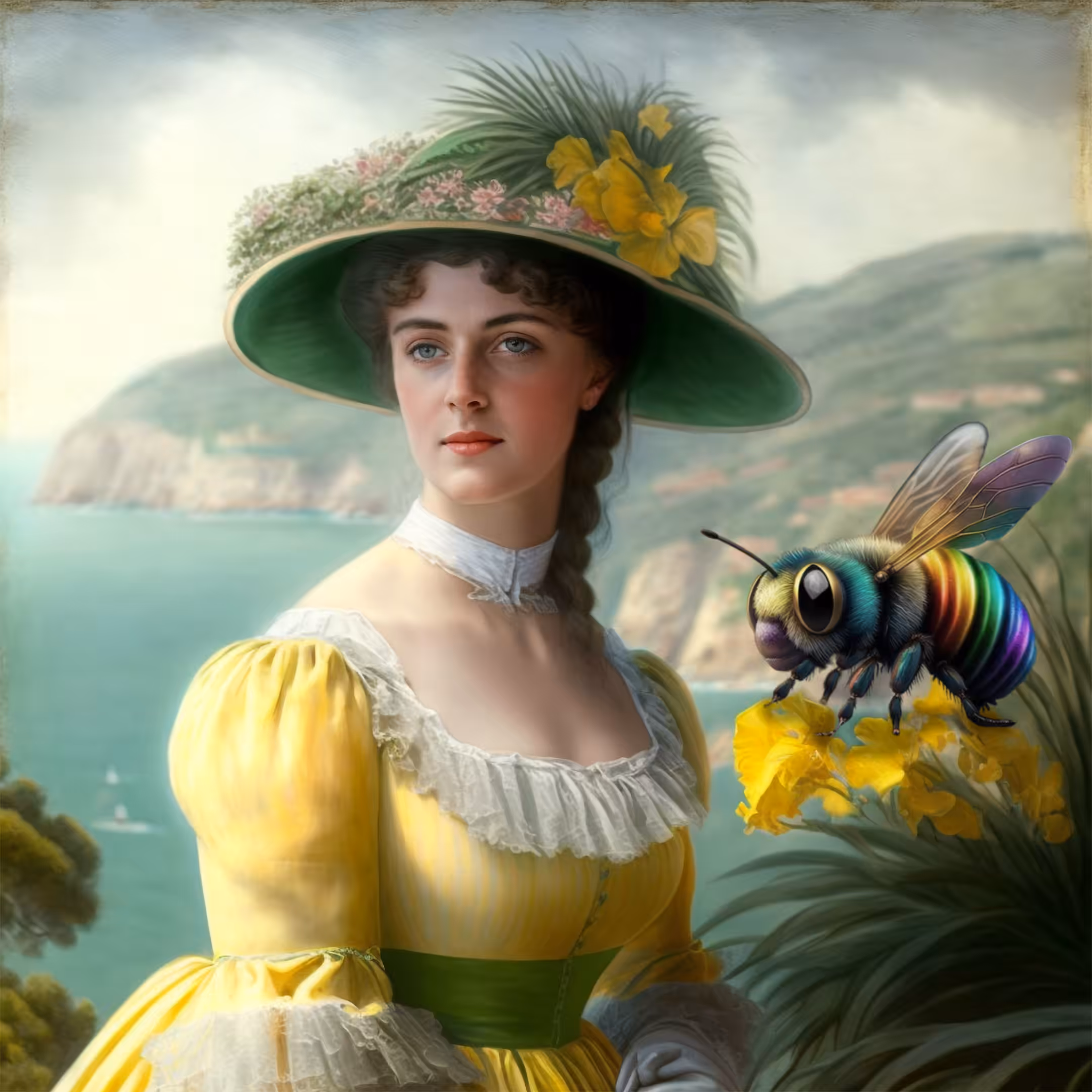 The Lady in Yellow in the Italian Riviera