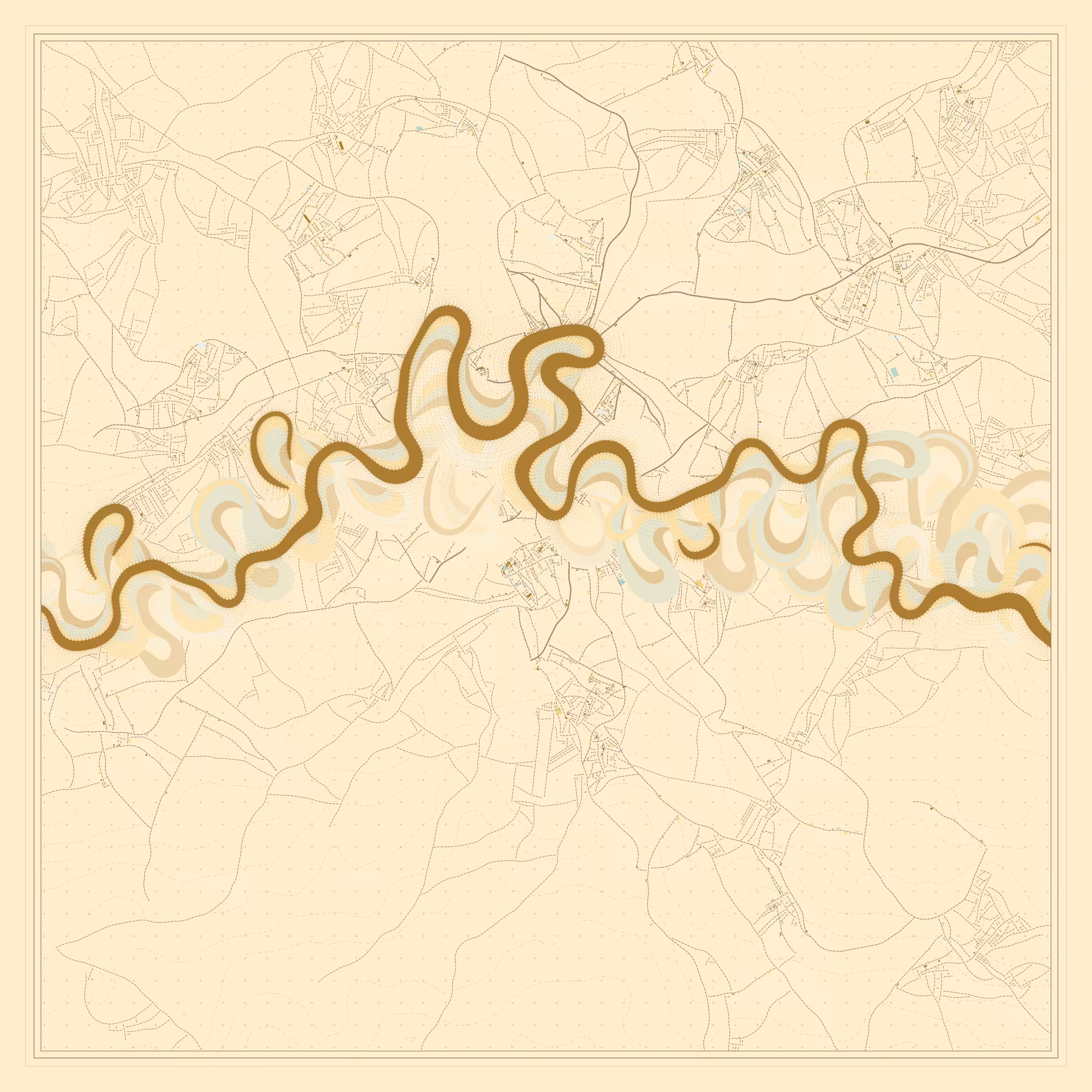 Ancient Courses of Fictional Rivers #456