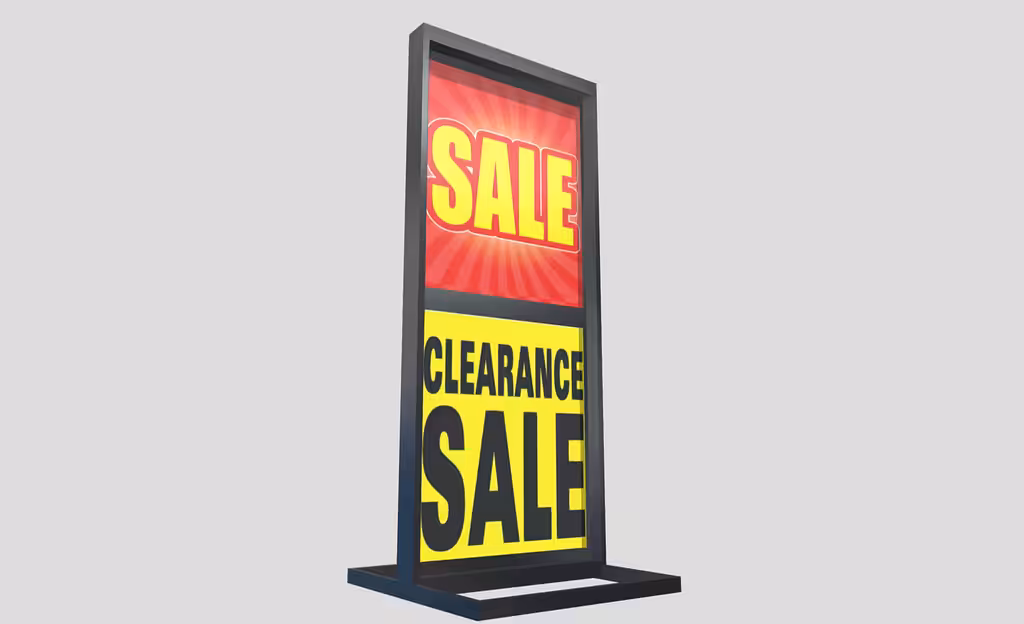 Mall Clearance Sale Sign #1
