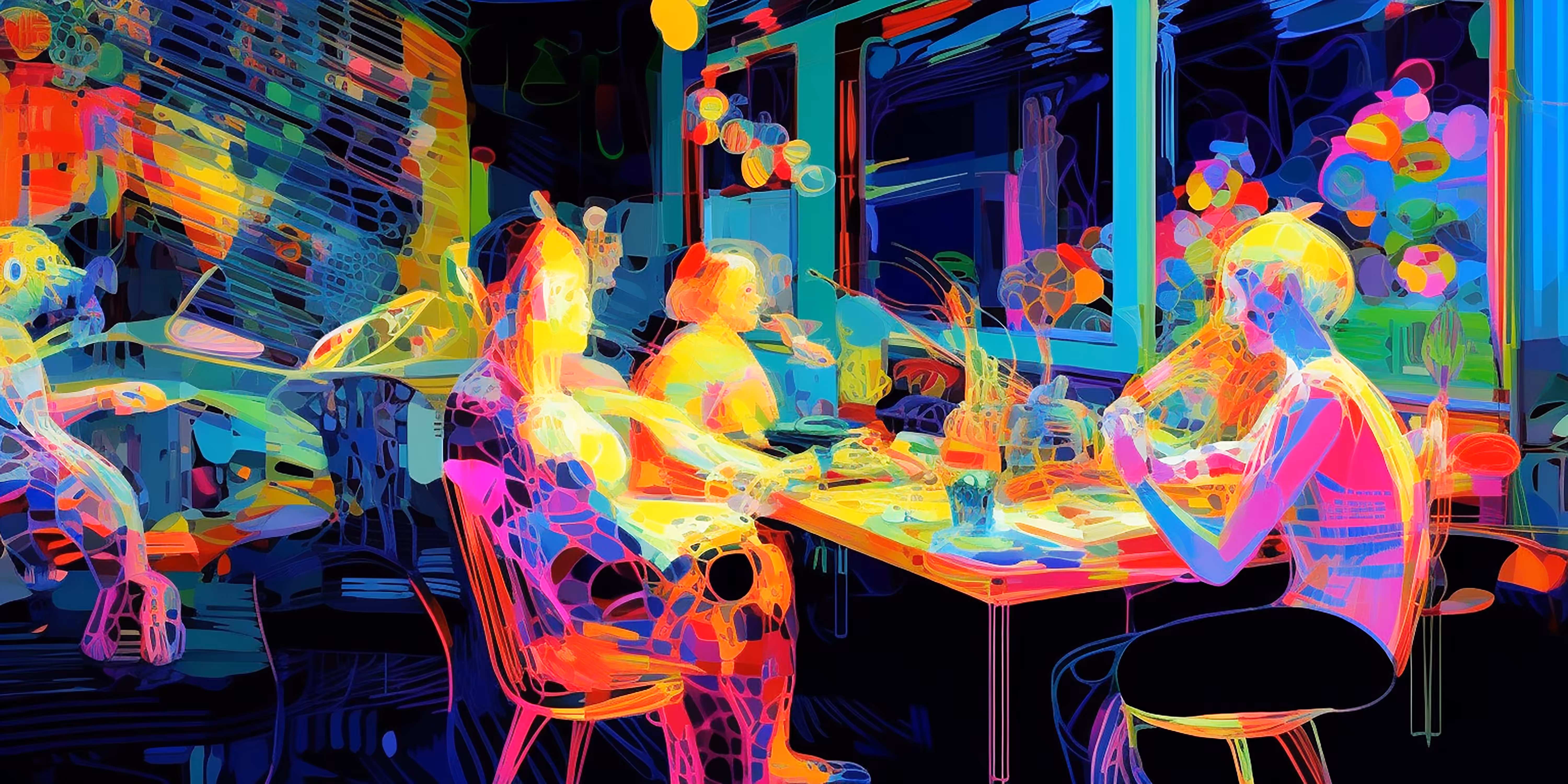 Louise, this is our small party with friends and colors and love of life