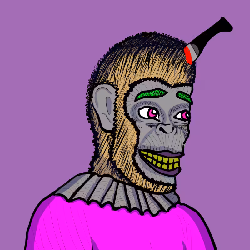 Clown Ape Club Tezos Ultra Superior-CACTUS #8