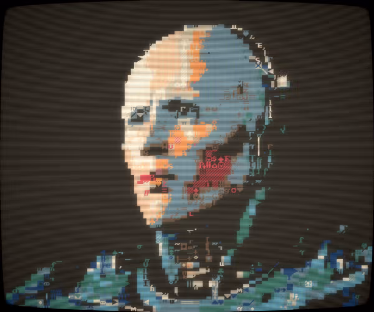 ASCii portrait of Detroit's most famous organ donor