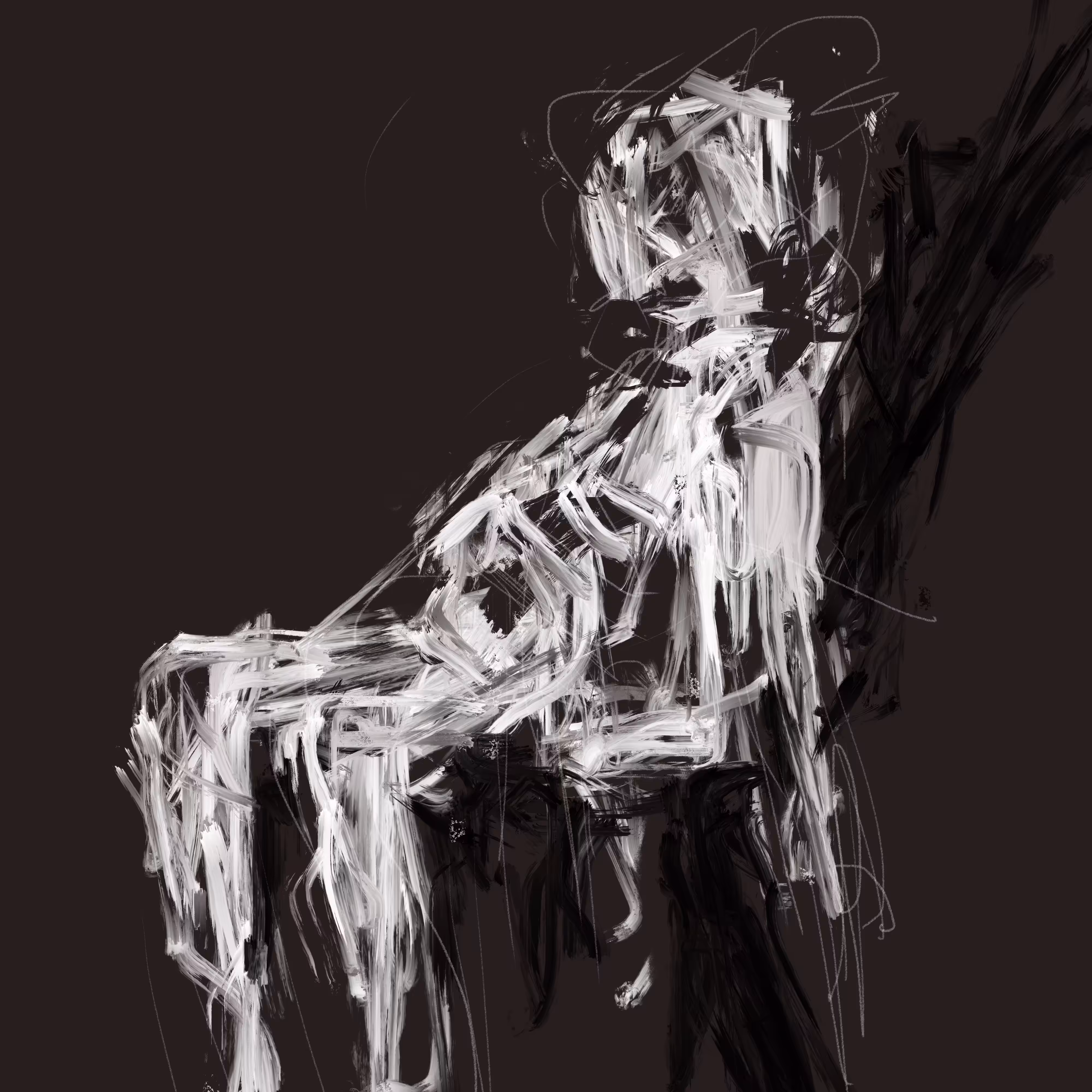 dying man in chair 