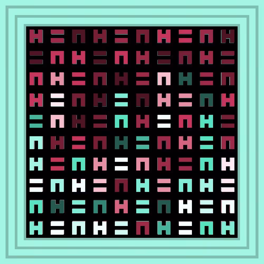 H=N HOMIES :: Procedural Symbols (H=N) #496/1000