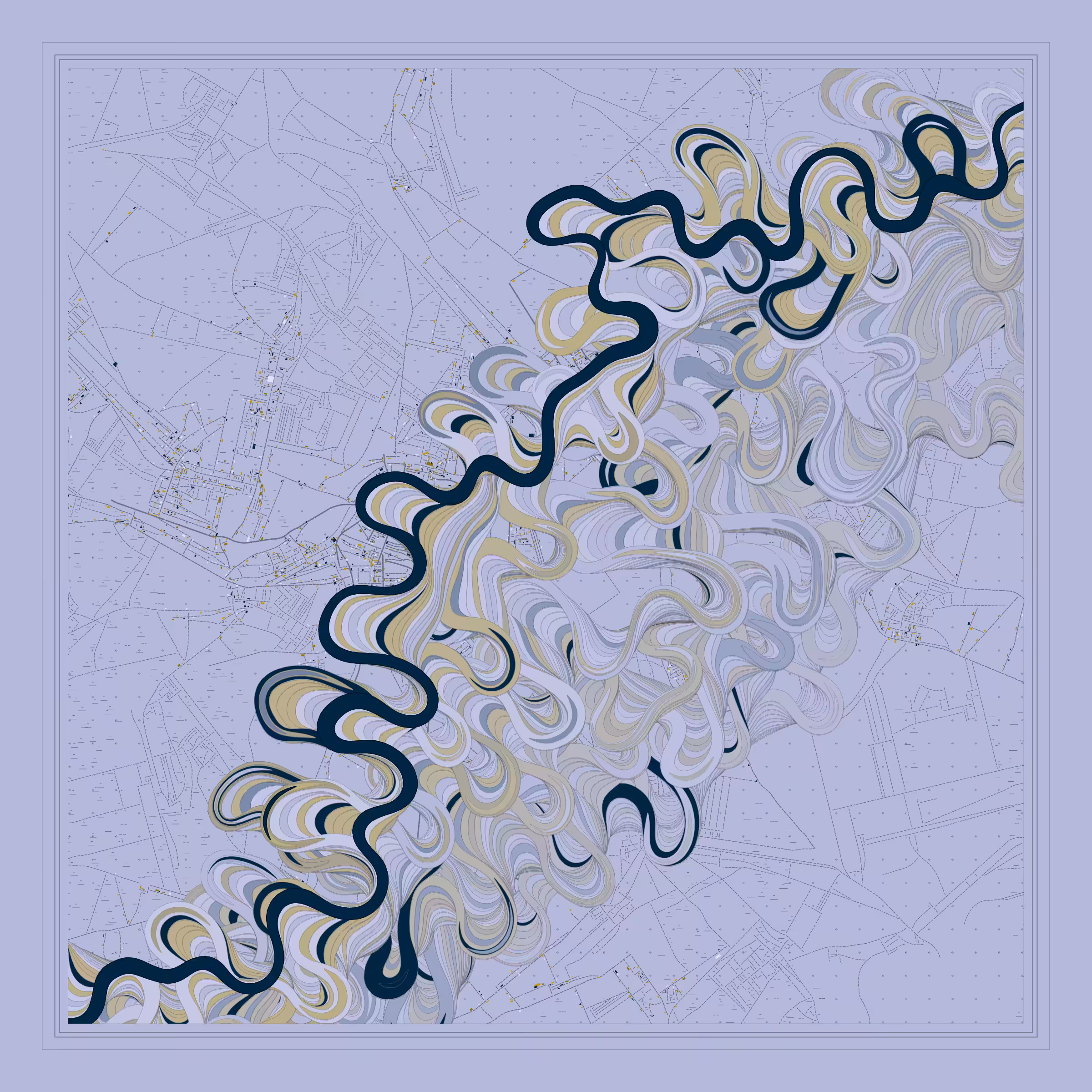 Ancient Courses of Fictional Rivers #104