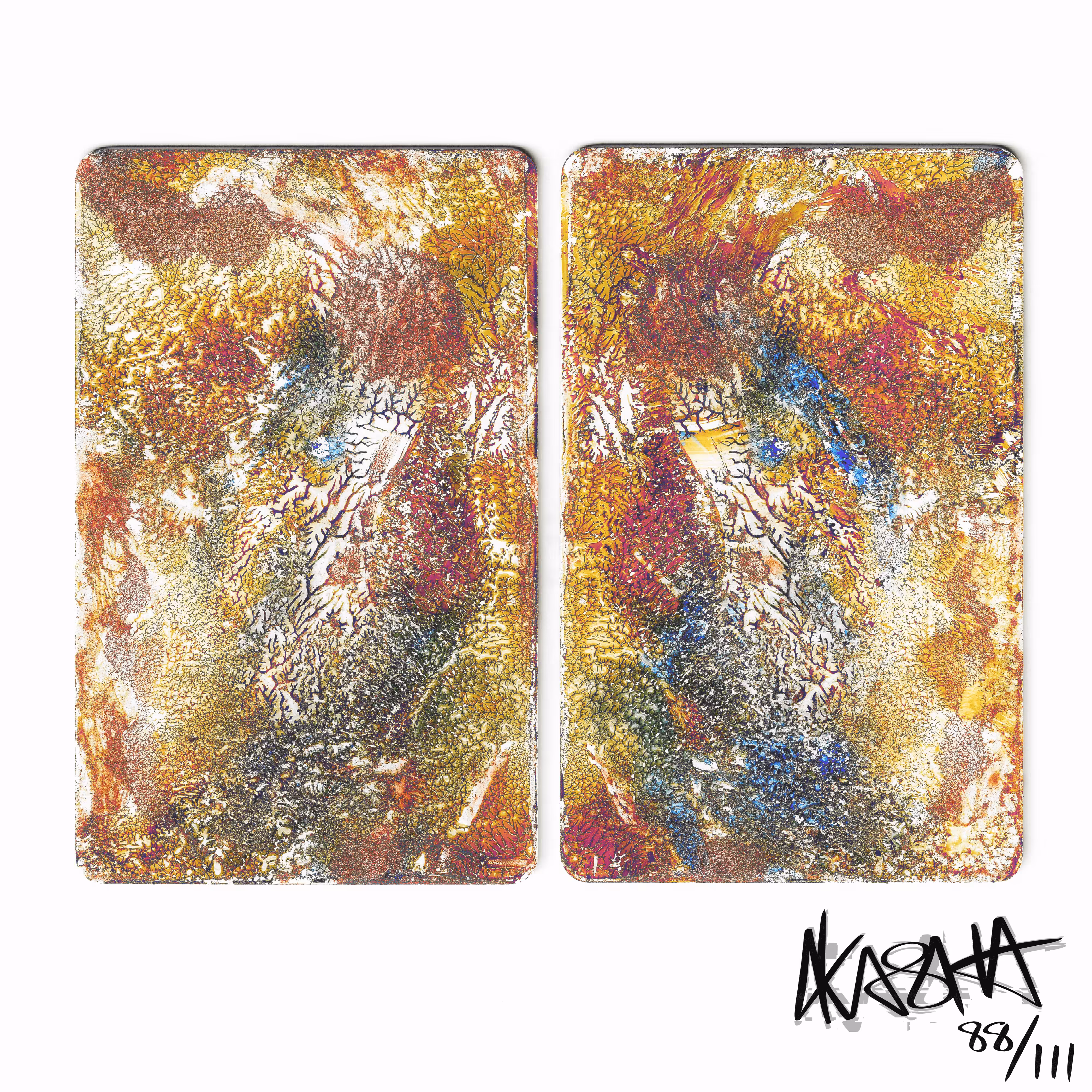 Micro Diptych: Golden Touch