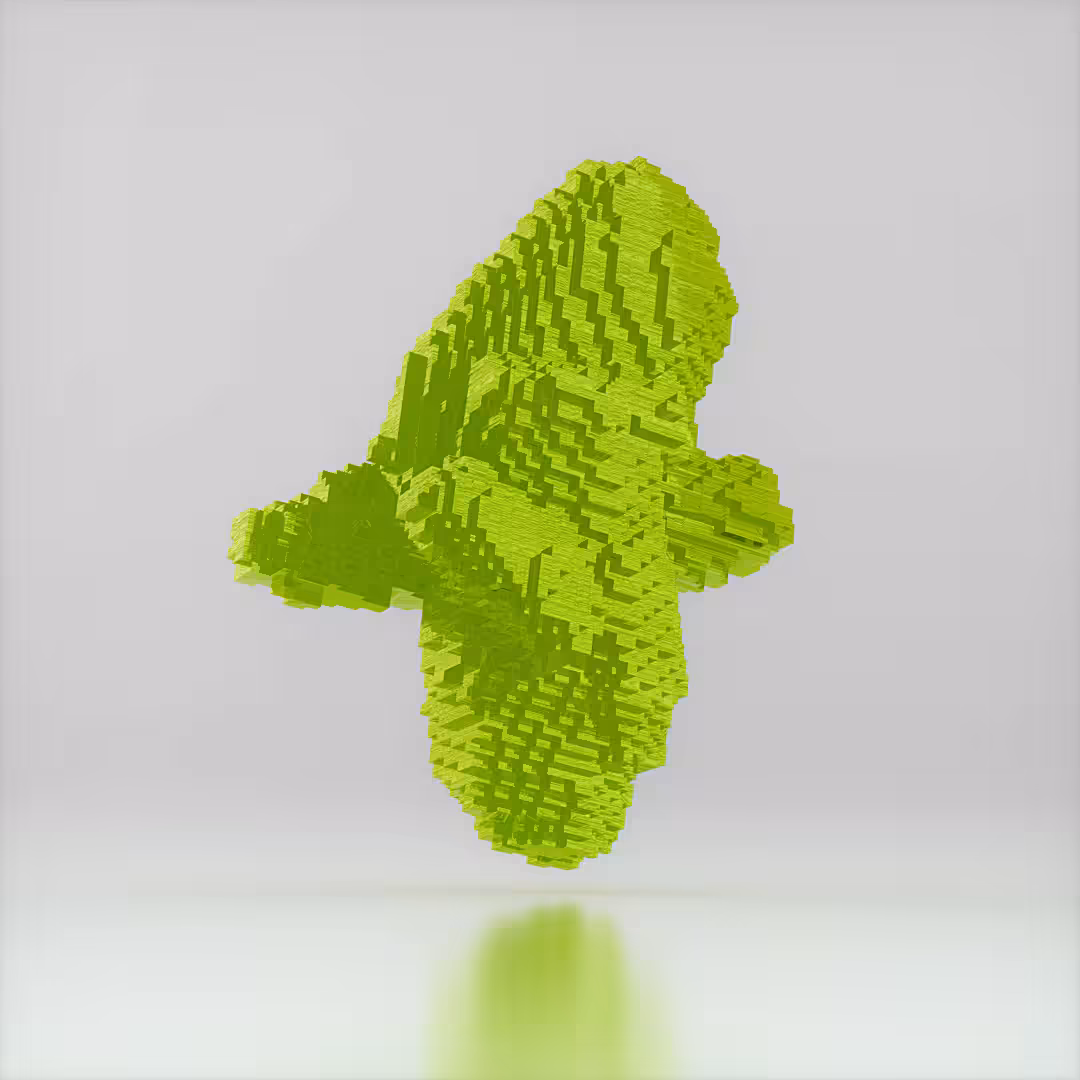 Voxel Pyromorphite Cluster