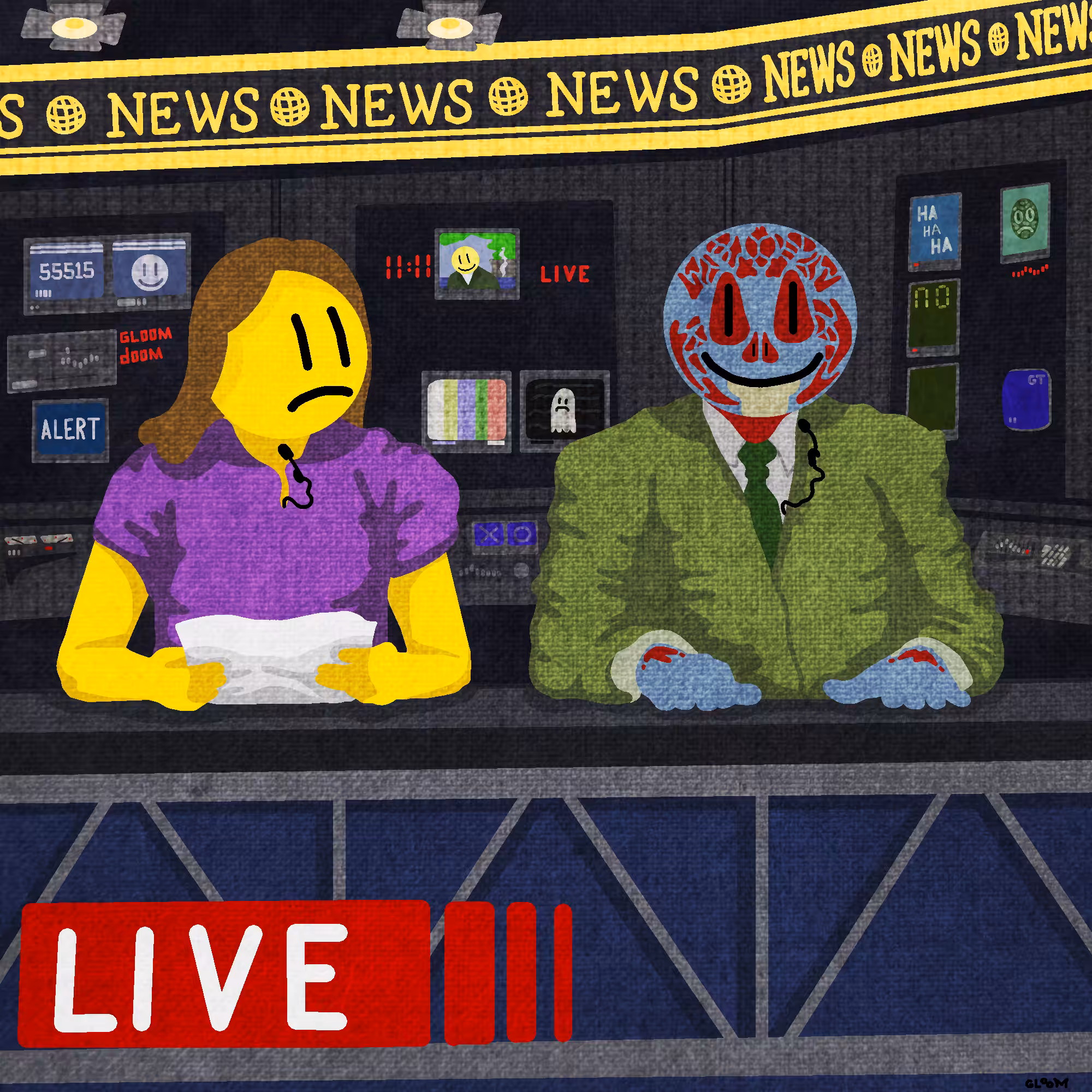 Newscaster Shapeshifts on Live TV