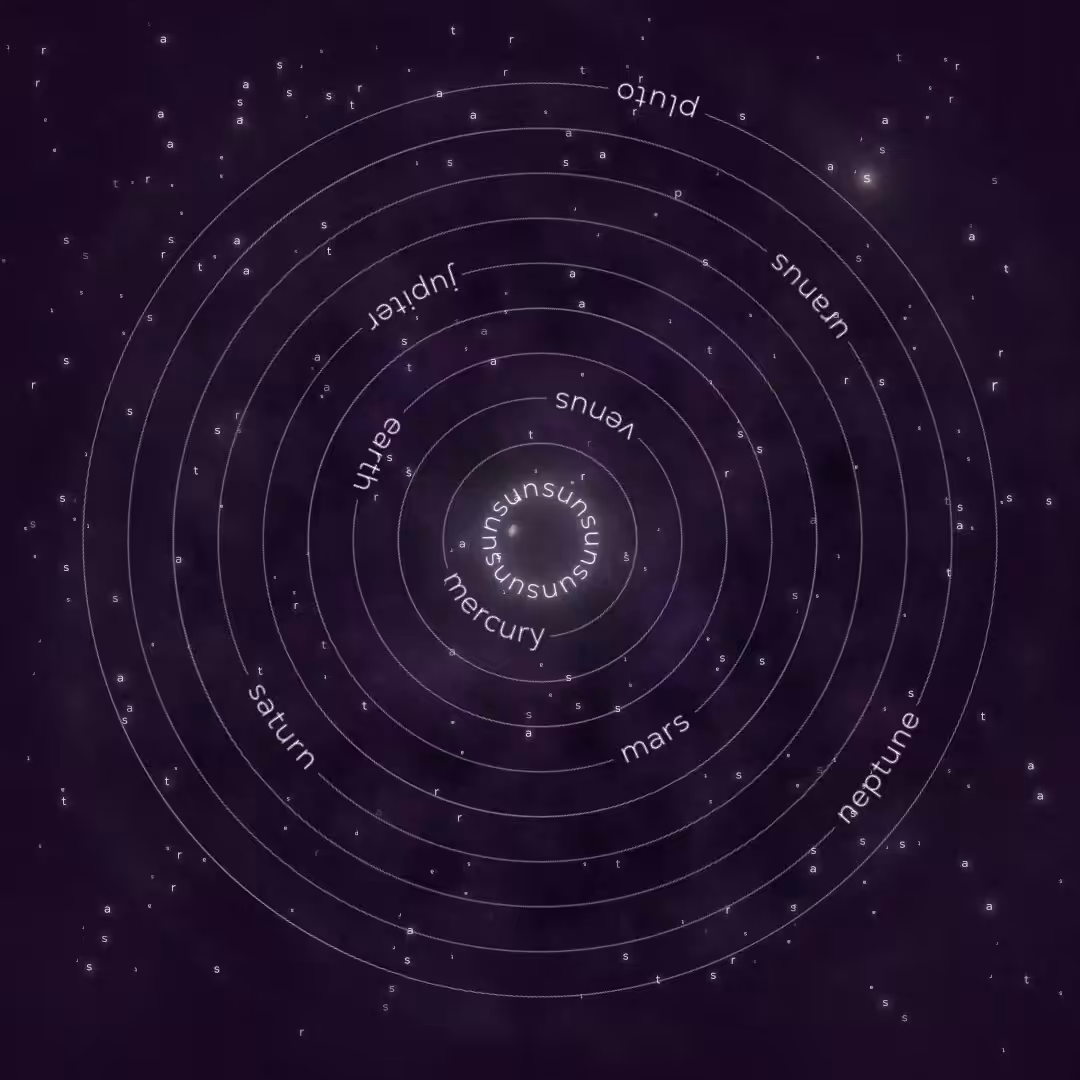 words #3 - solar system 