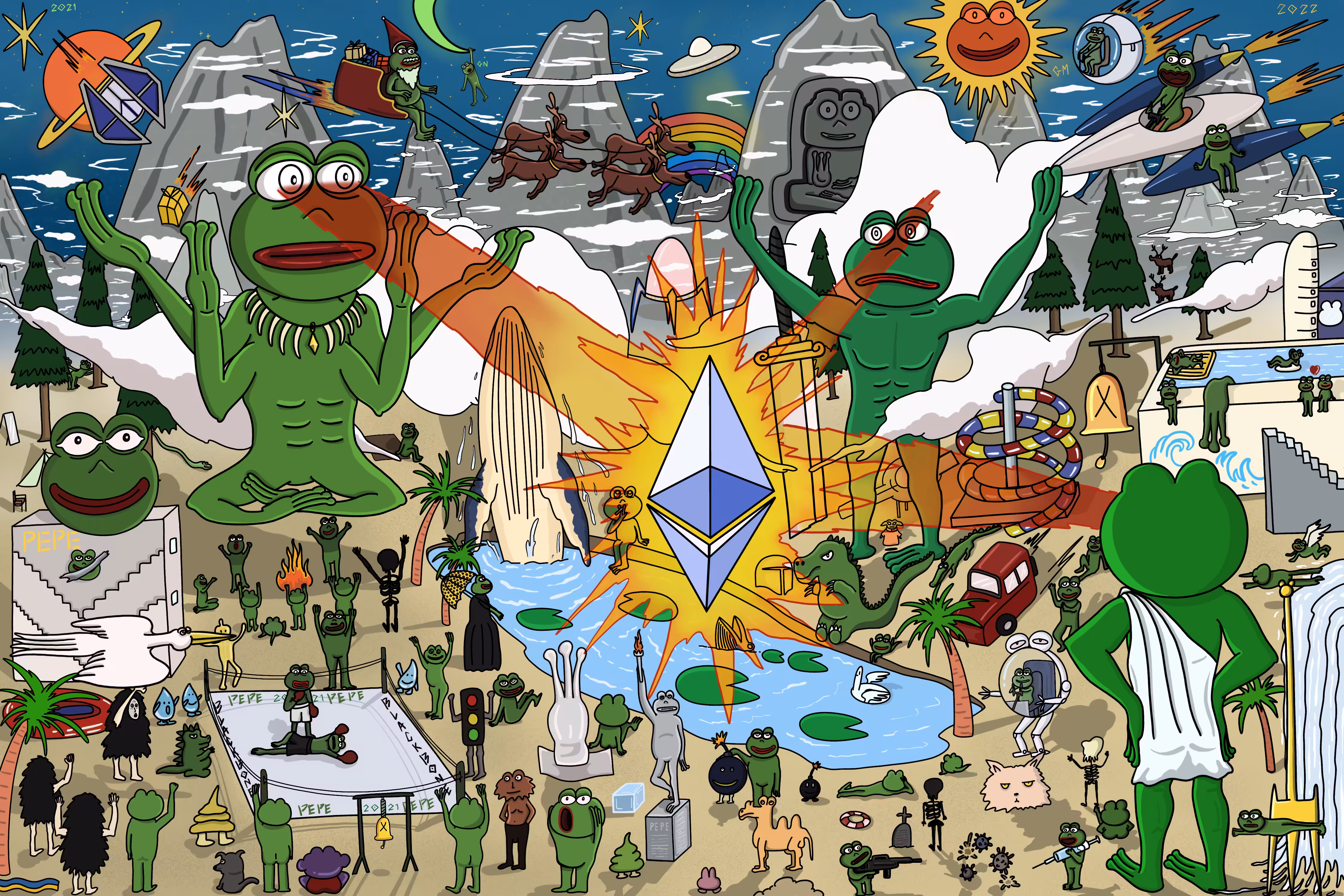 Pepe the birth of Ethereum