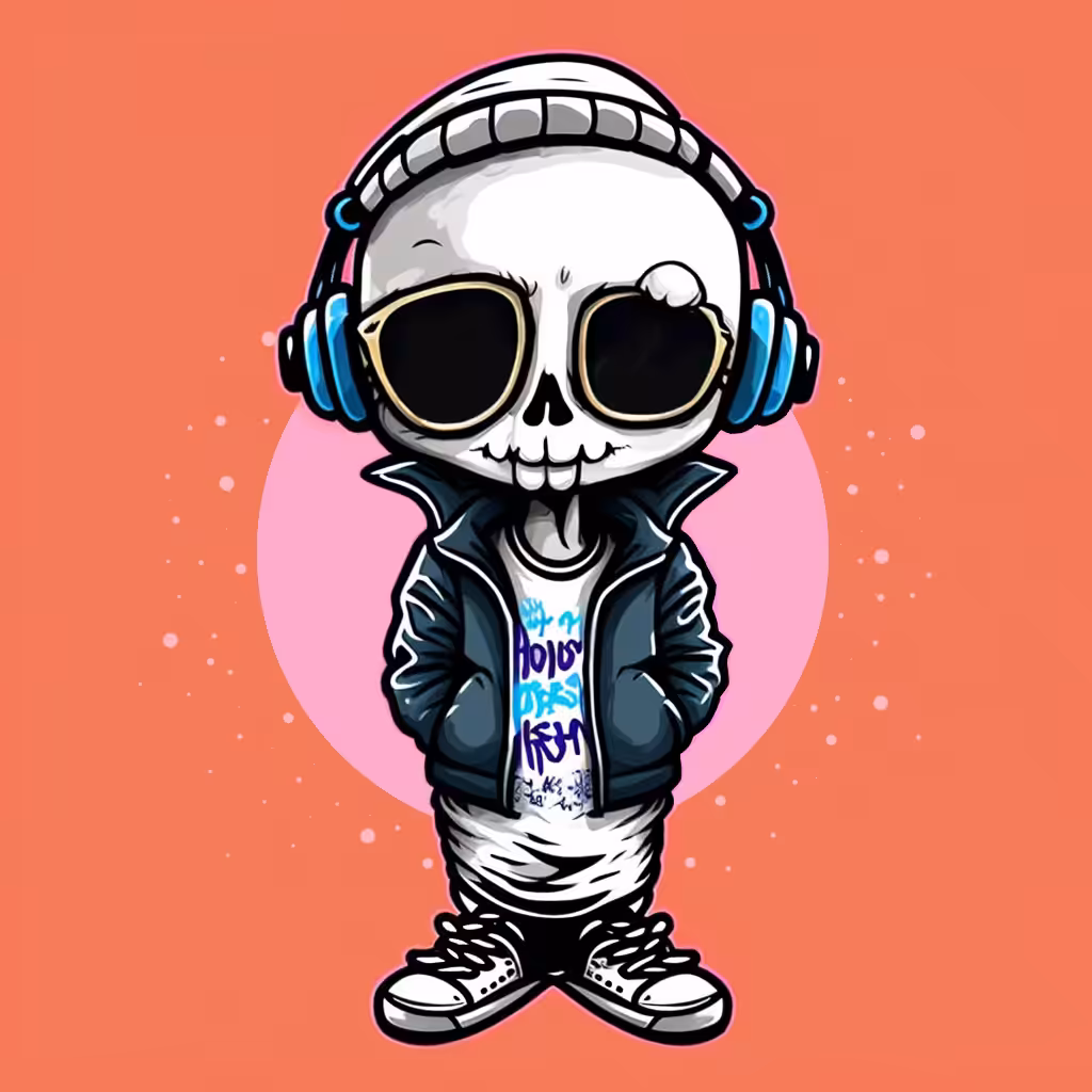 rapper skeleton #7