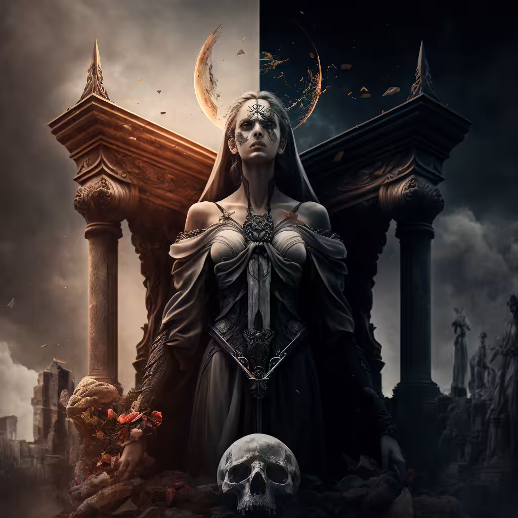 Dark Tarot Card #11: Justice