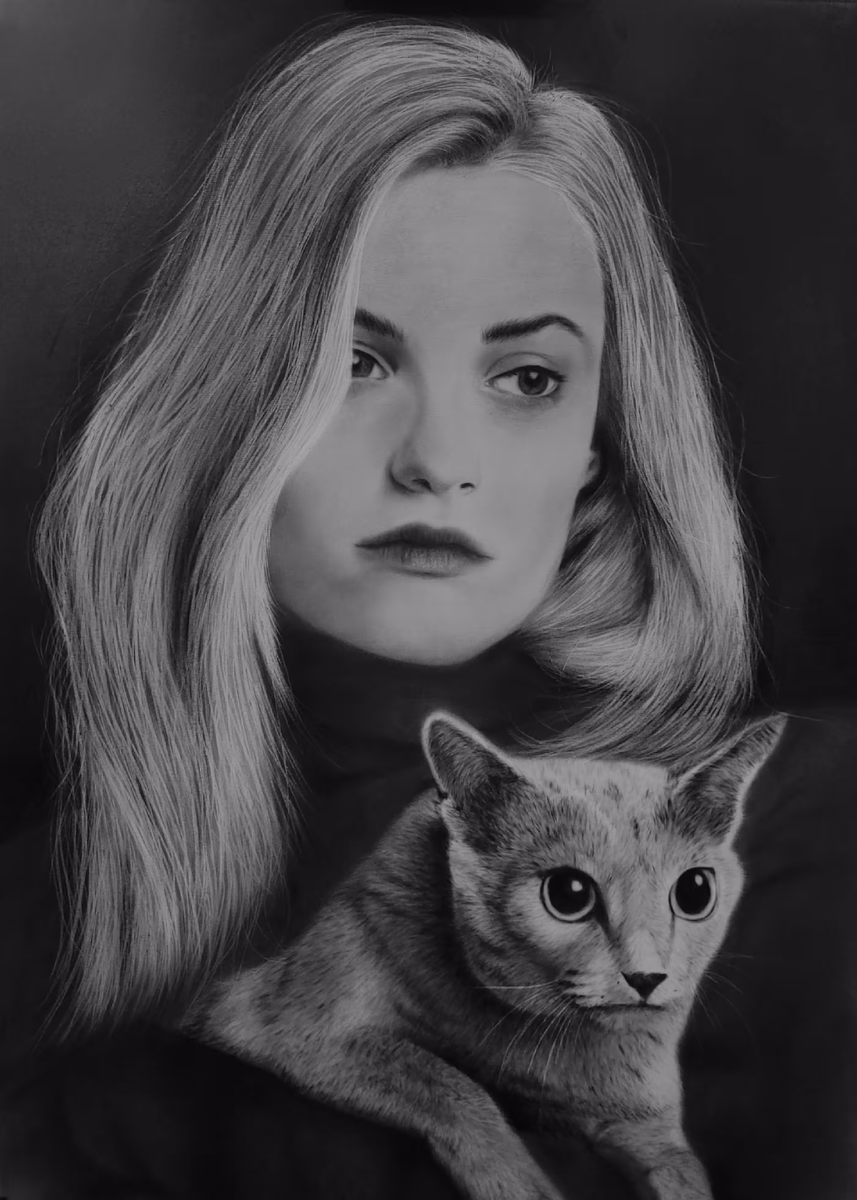 Girl & Cat