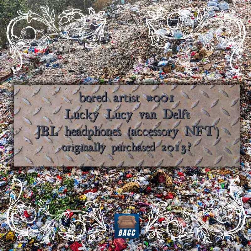.22 JBL HEADPHONES NOT YET RETIRED. #authenticaf #trashart by Lucky Lucy van Delft #001 BACC