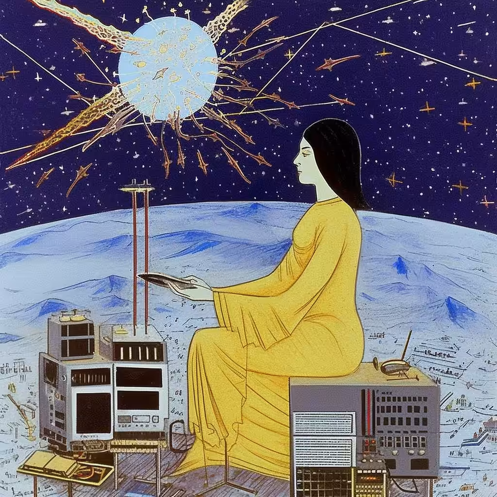 Woman with computer