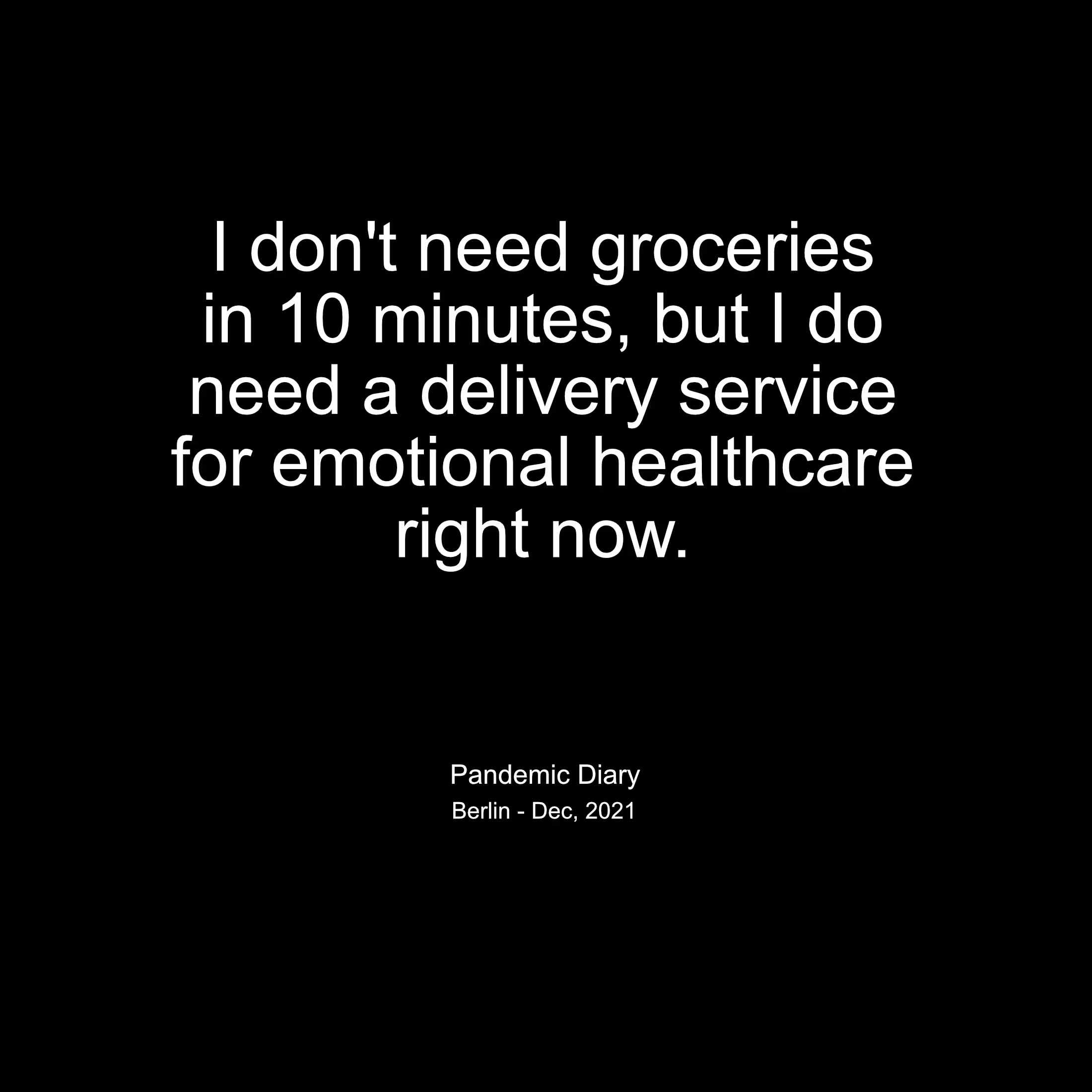 delivery service for emotional healthcare
