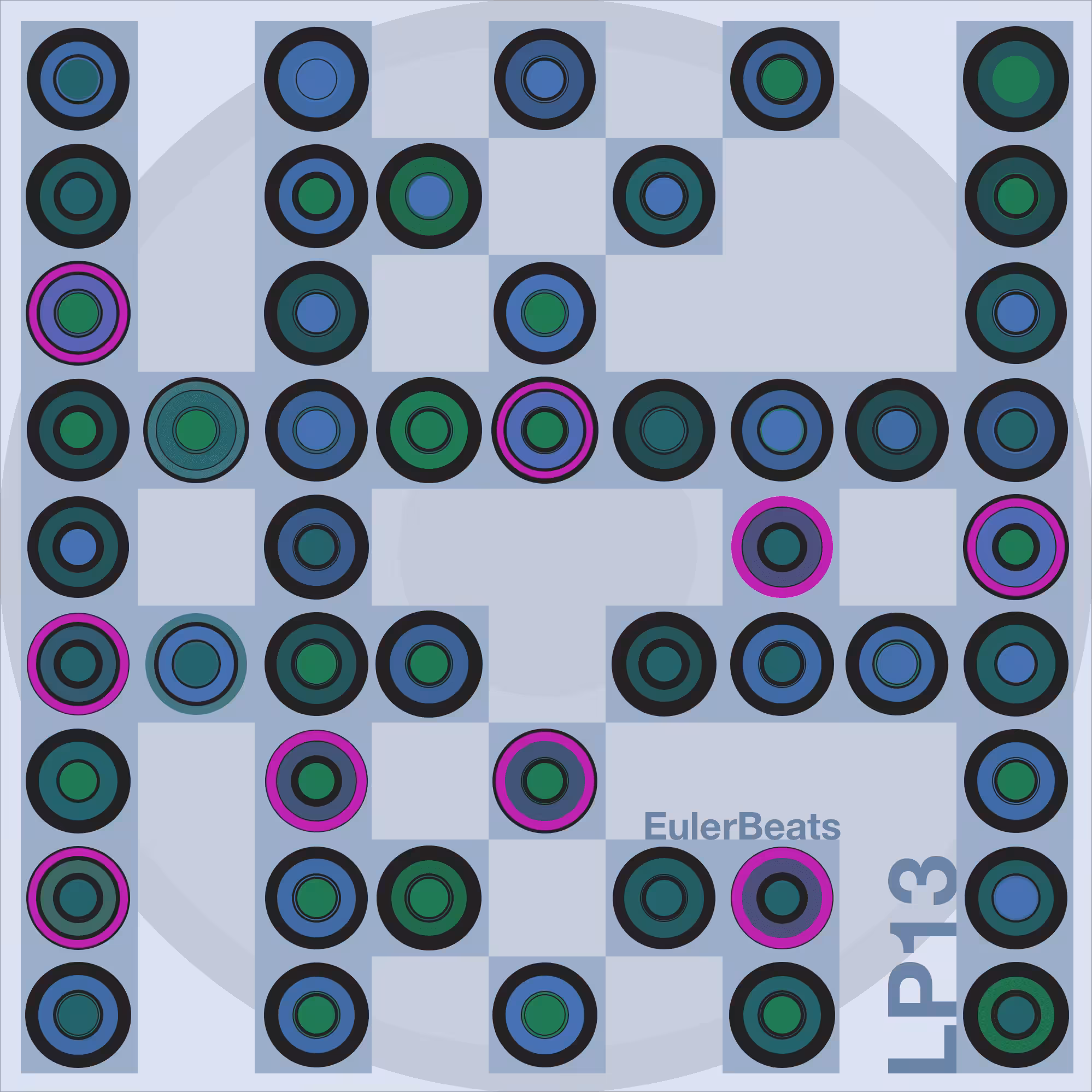Eulerbeats LP13 Generative Cover Art: #34