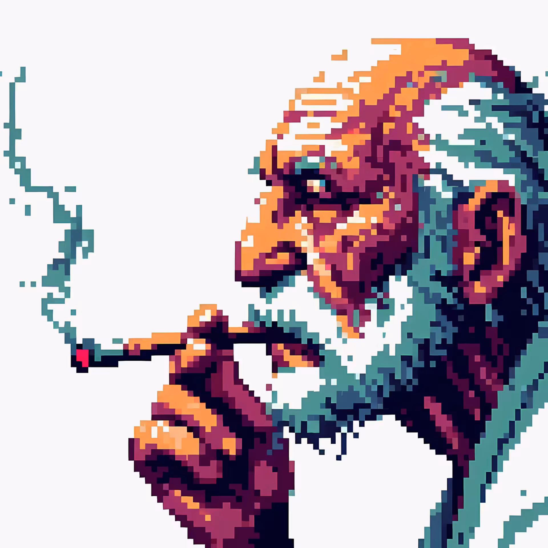 Smoking Old Man #1