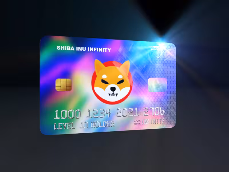 Shiba Inu Card / Infinity Holographic