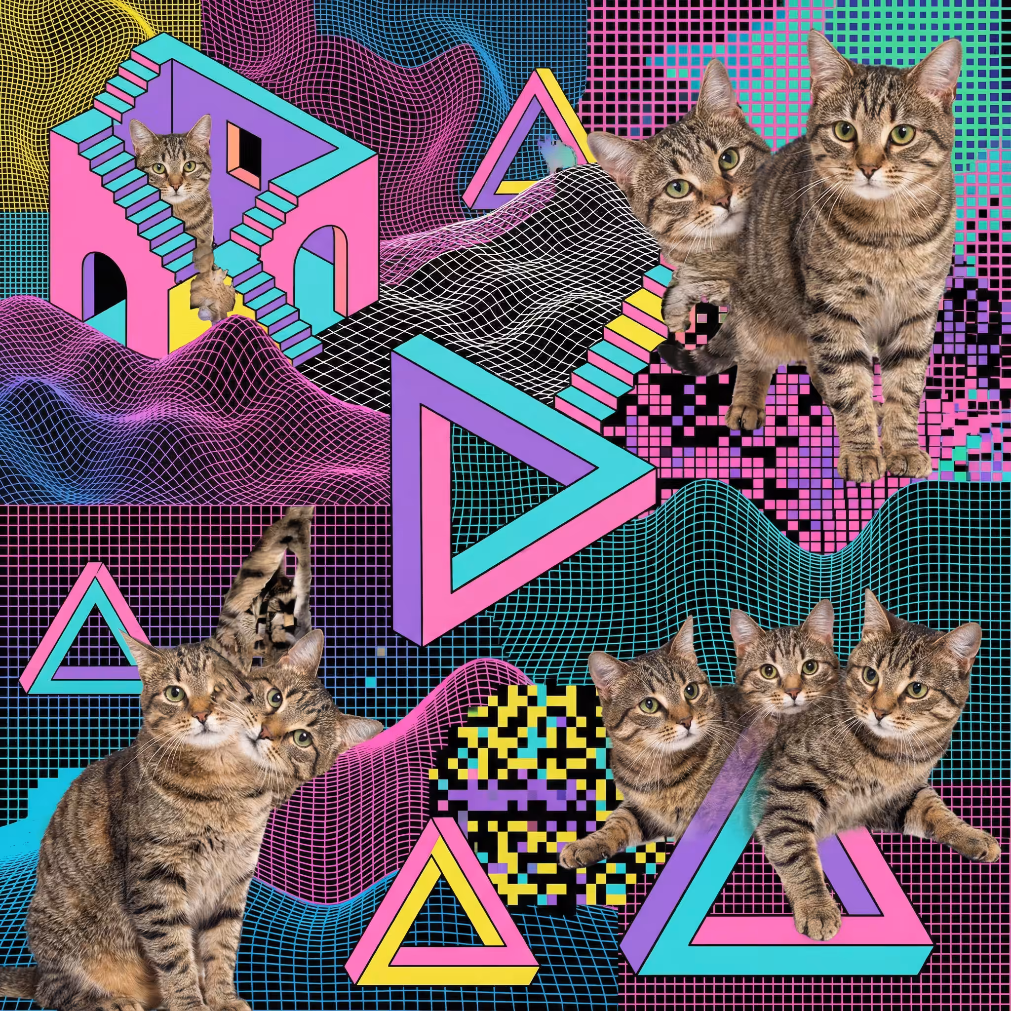 abstract cats #43
