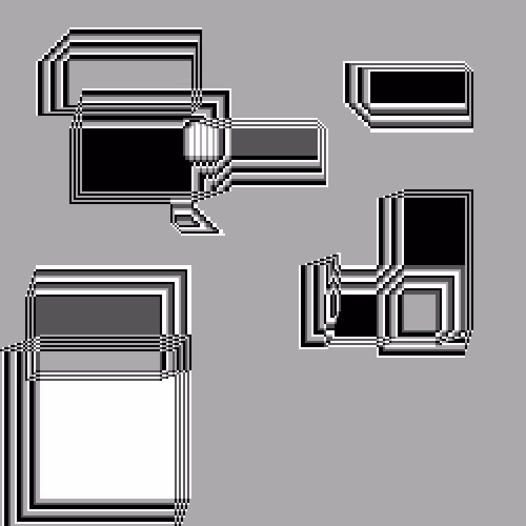Superimposed Rectangles #122