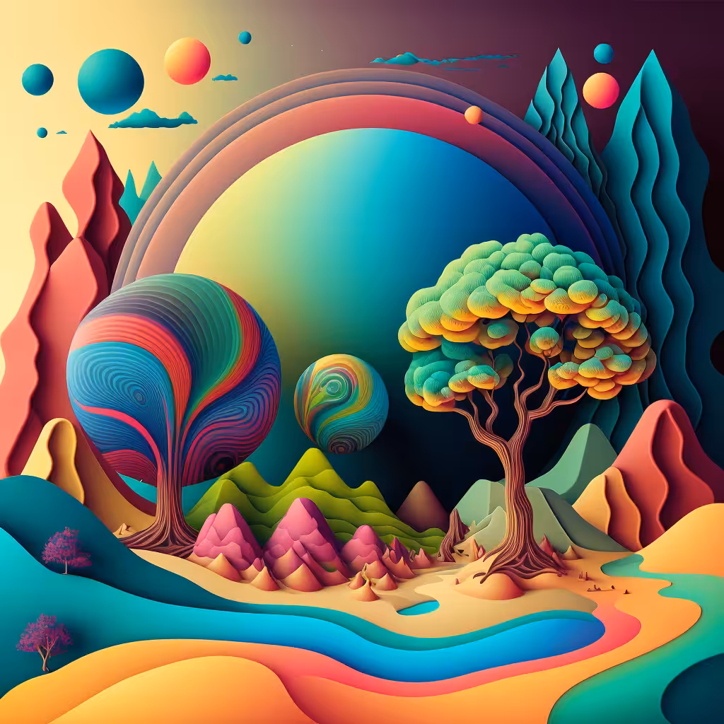 Psychedelic Landscape #60