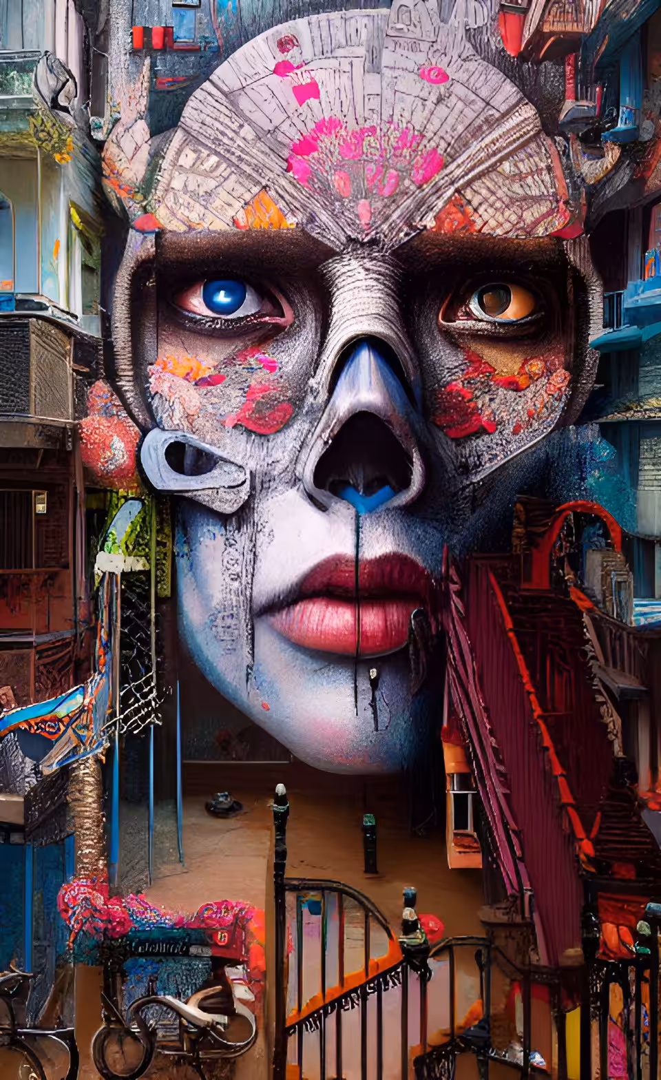 Colored City Art