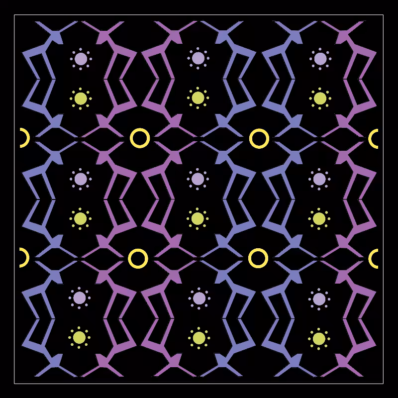 Animal-Geometric Motif #2