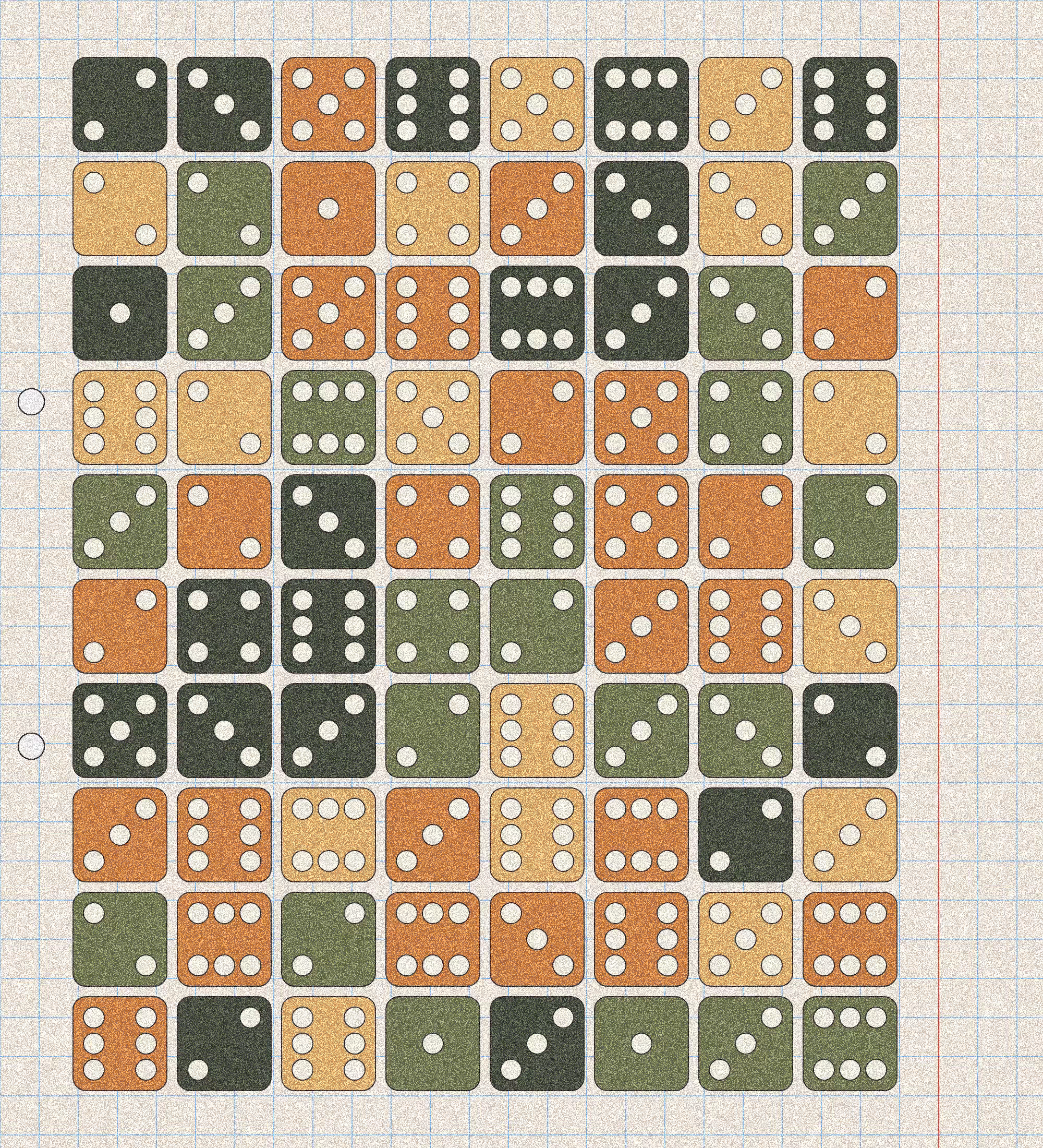 sketchbook page 6: dice roll #33