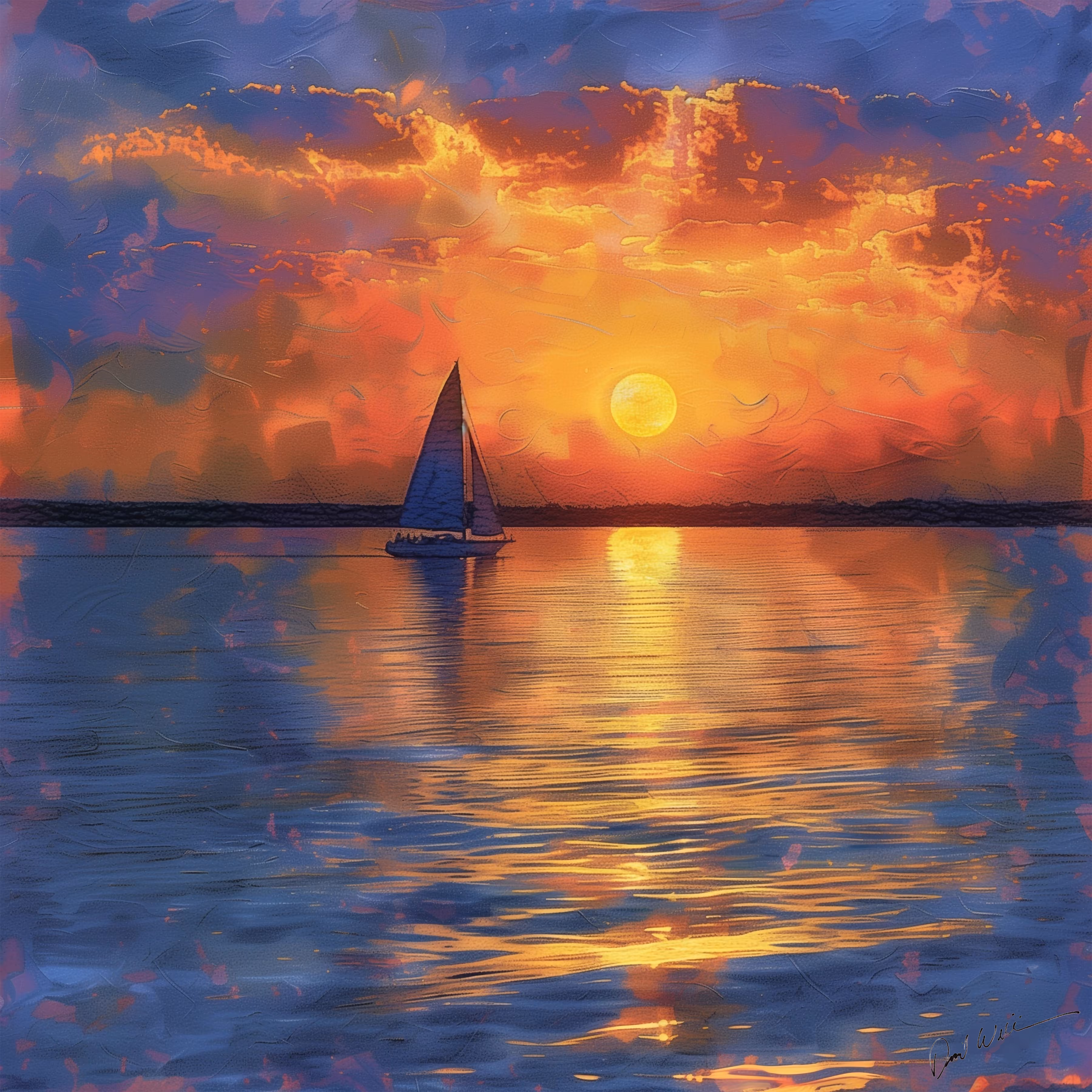Serene Boating Scene