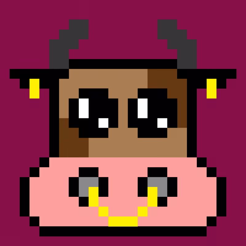 pixel cow #2