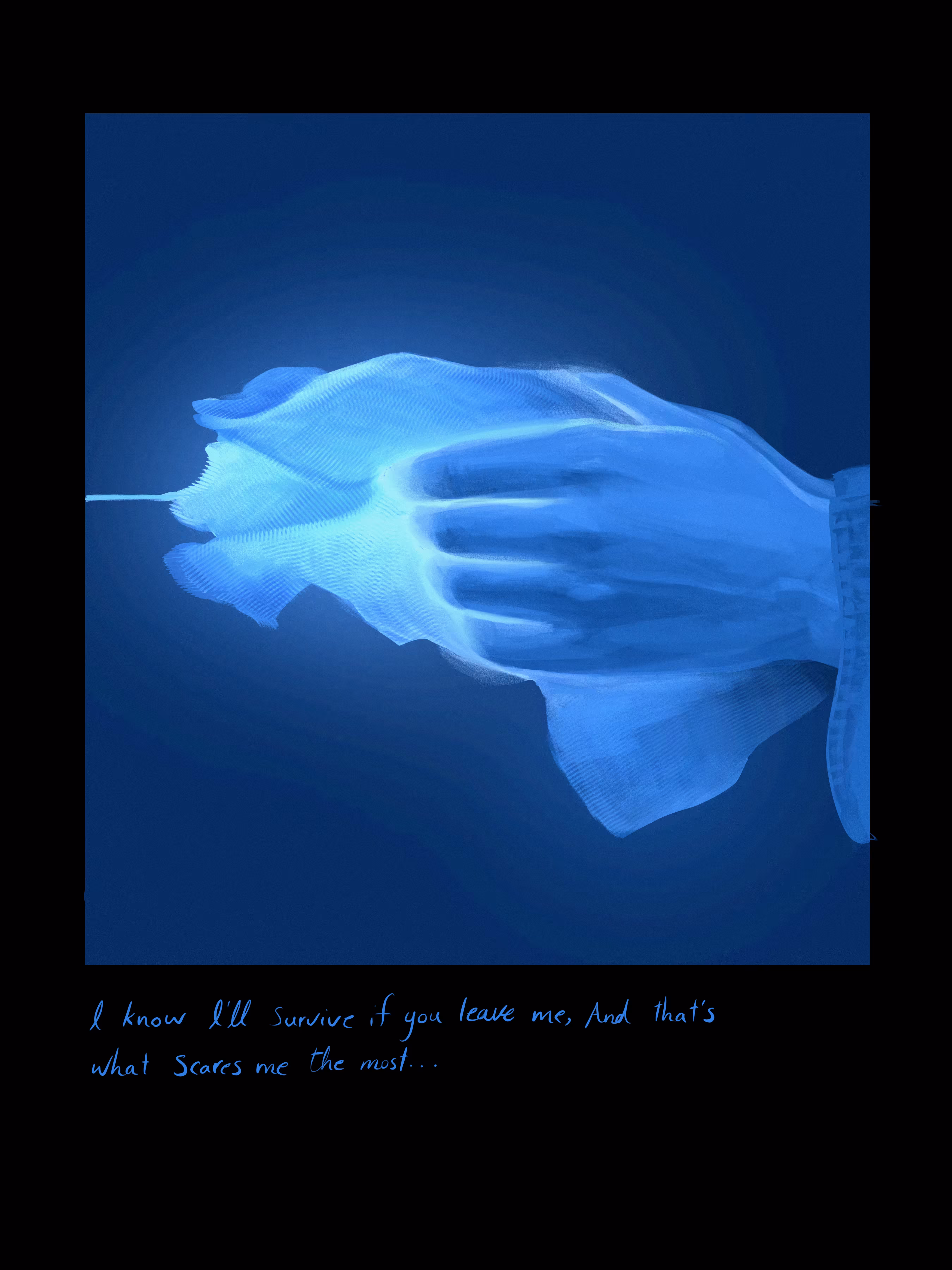 I know I'll survive if you leave me, And that's what scares me the most...