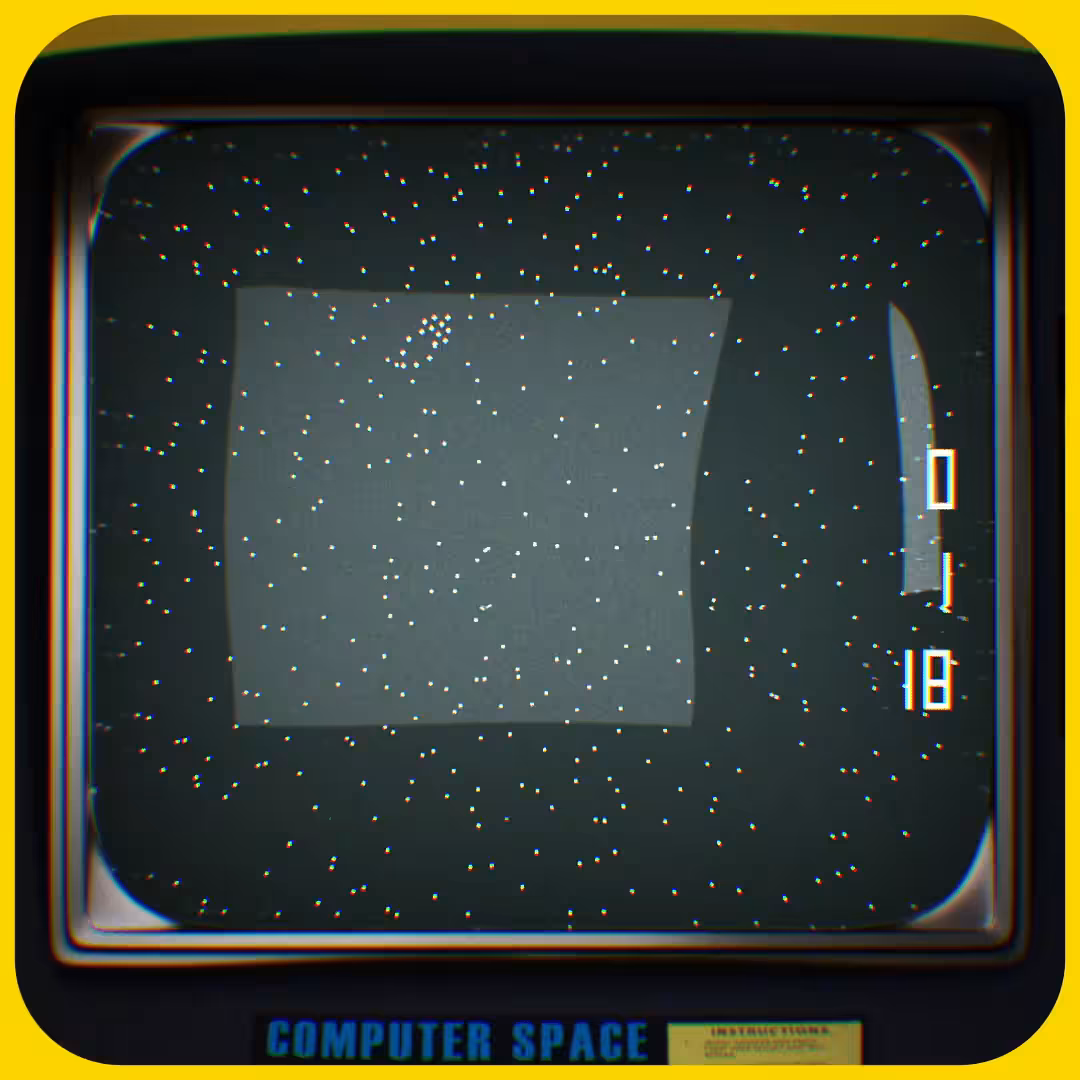 Gameplay - Computer Space | Yellow Arcade